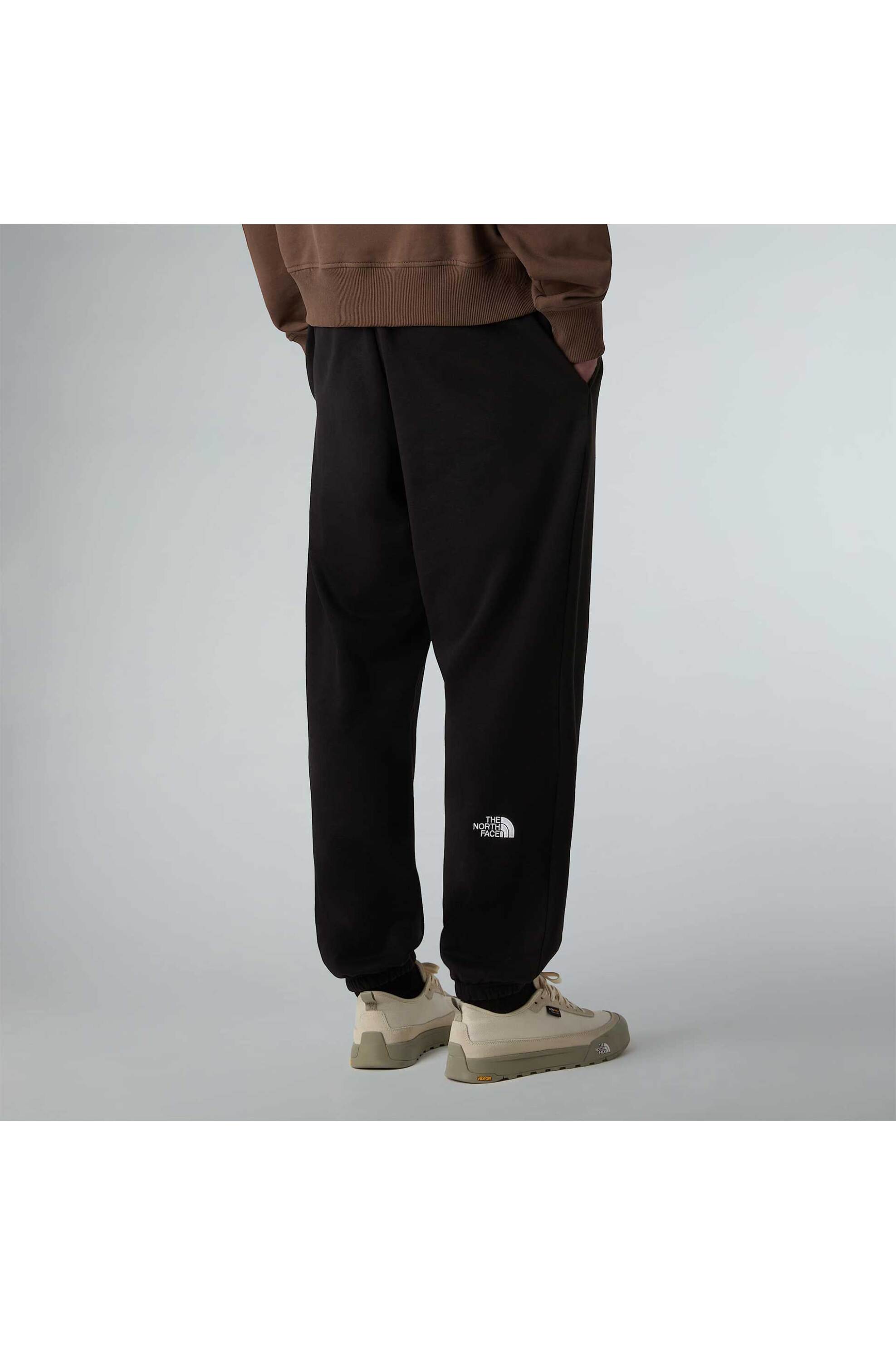 The North Face Ανδρικό Παντελόνι Φόρμας με Λογότυπο Relaxed Straight Fit Essential - Nf0A8C1Fjk31 Μαύρο