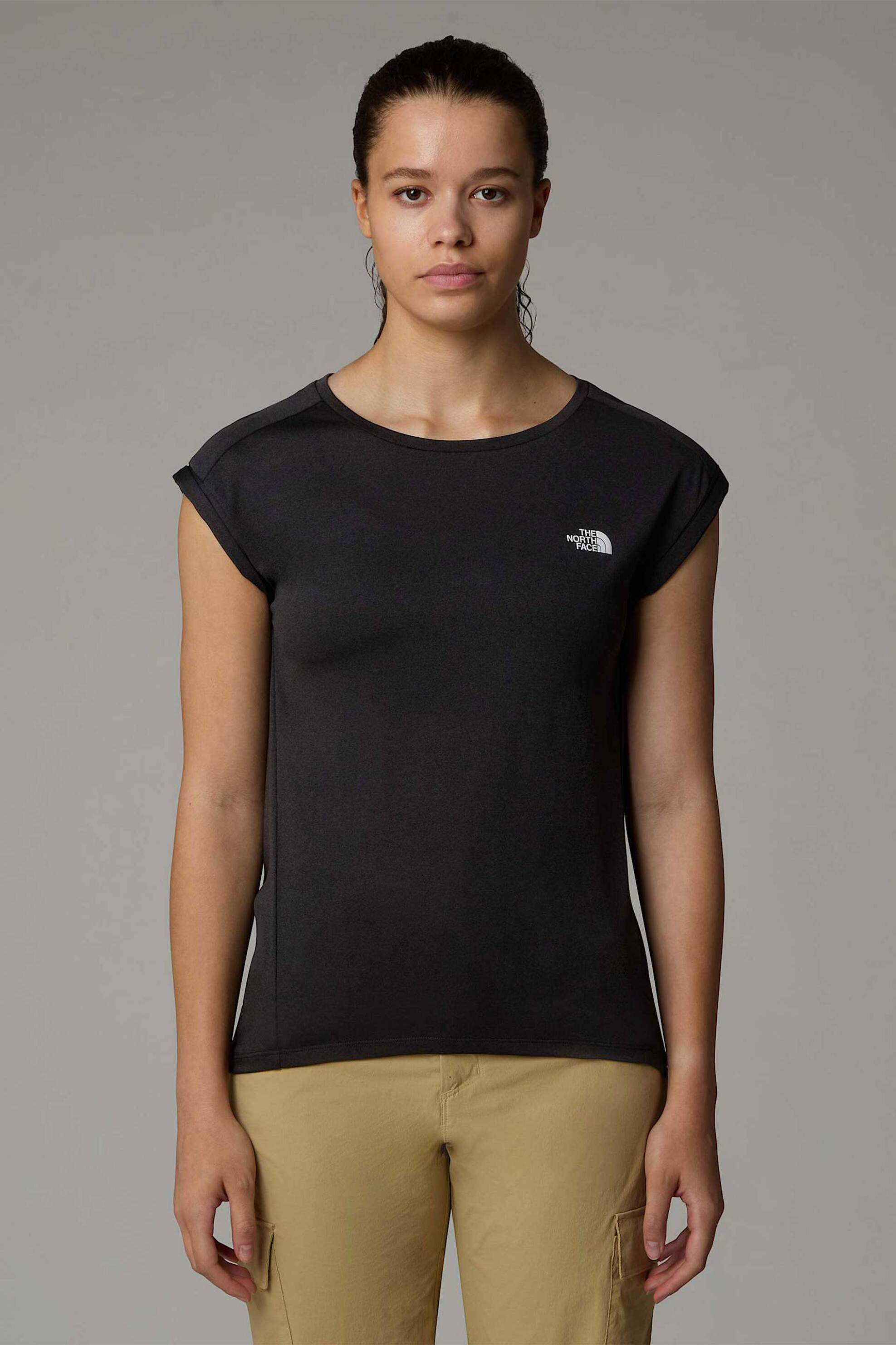 The North Face γυναικείο T-shirt μονόχρωμο "Tanken" - NF0A8BS25S51 Μαύρο