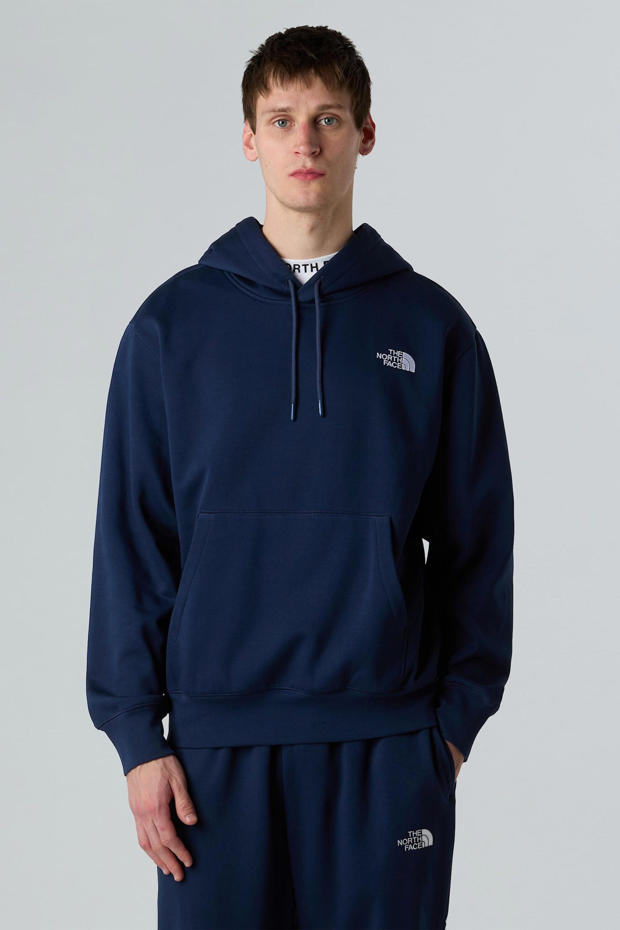 The North Face ανδρική μπλούζα φούτερ με κουκούλα και λογότυπο Relaxed Fit "Essential" - NF0A89ES8K21 Σκούρο Μπλε