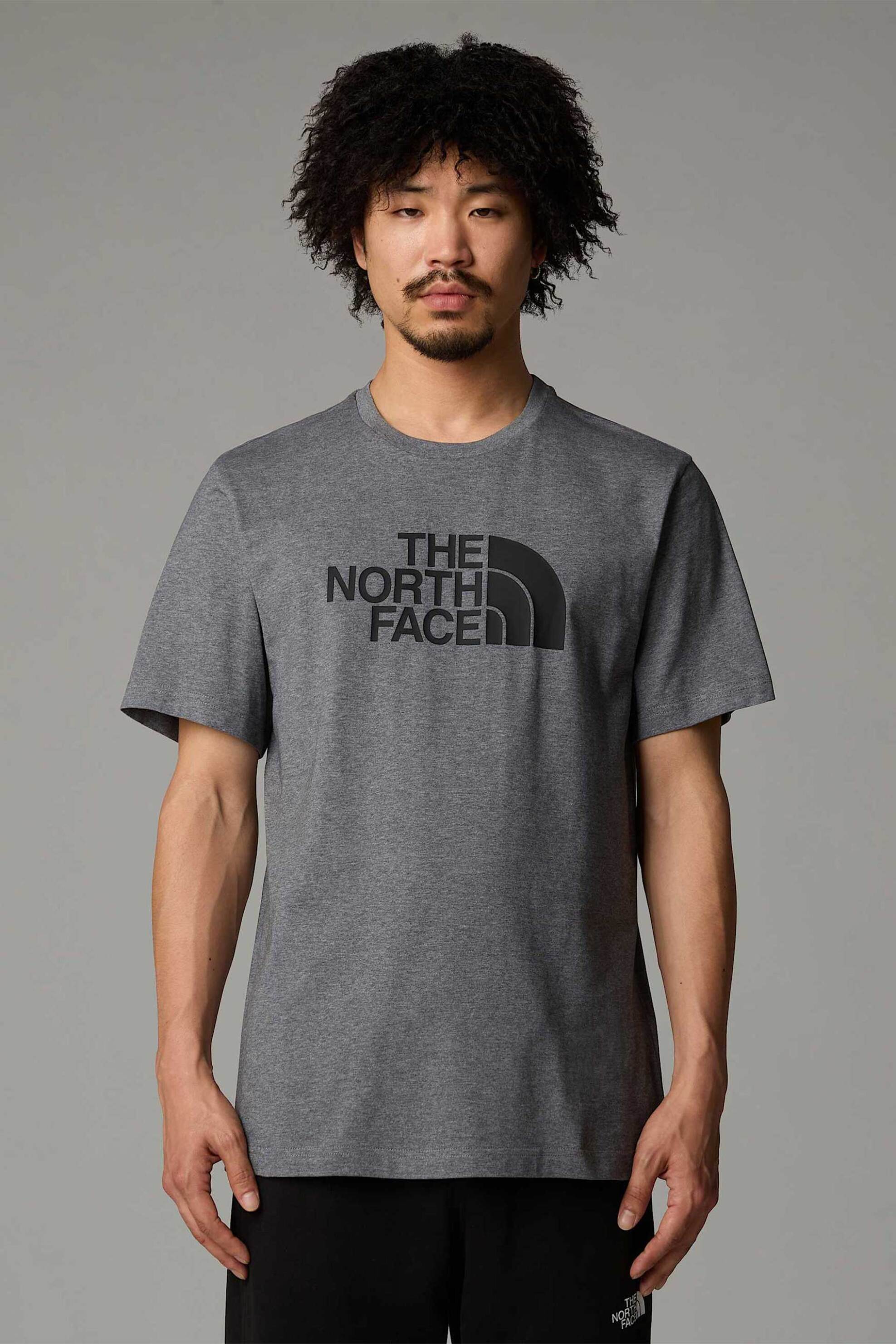The North Face ανδρικό T-shirt με logo print Regular Fit "Easy" - NF0A8A6CDYY1 Γκρι