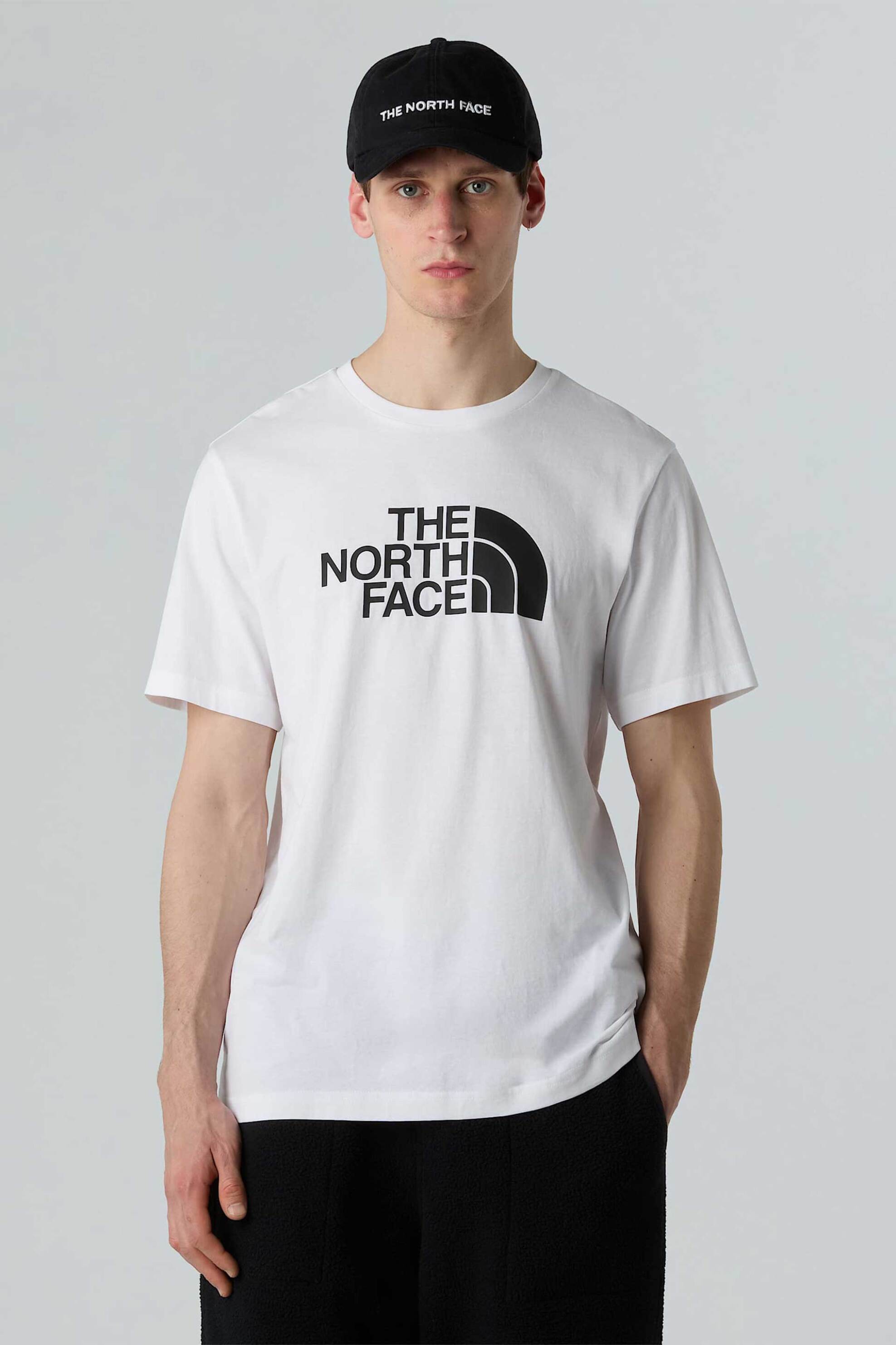 The North Face ανδρικό T-shirt με logo print Regular Fit "Easy" - NF0A8A6CFN41 Λευκό
