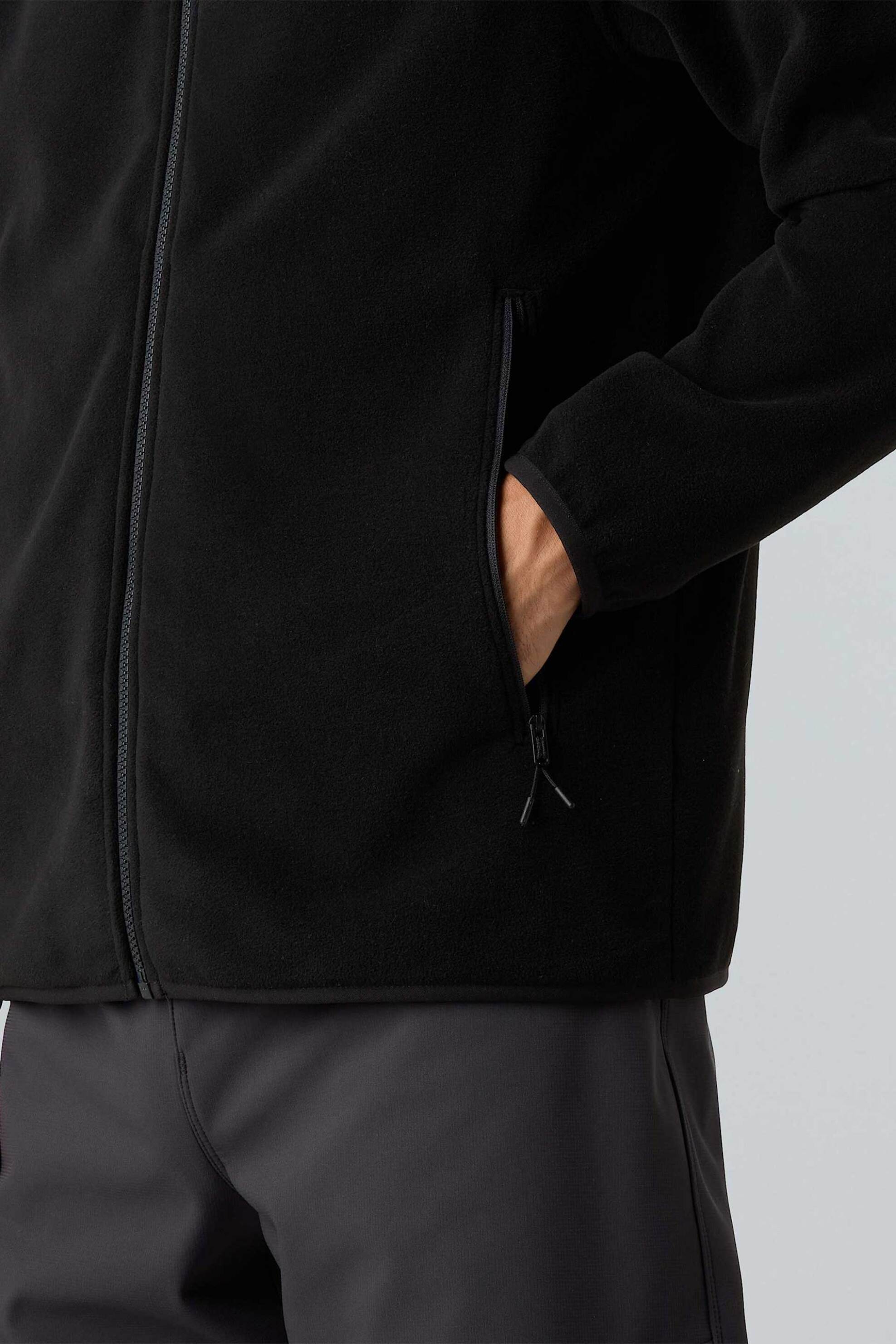 The North Face Ανδρική Ζακέτα Fleece με Ψηλό Λαιμό Glacier - Nf0A8D0Rjk31 Μαύρο