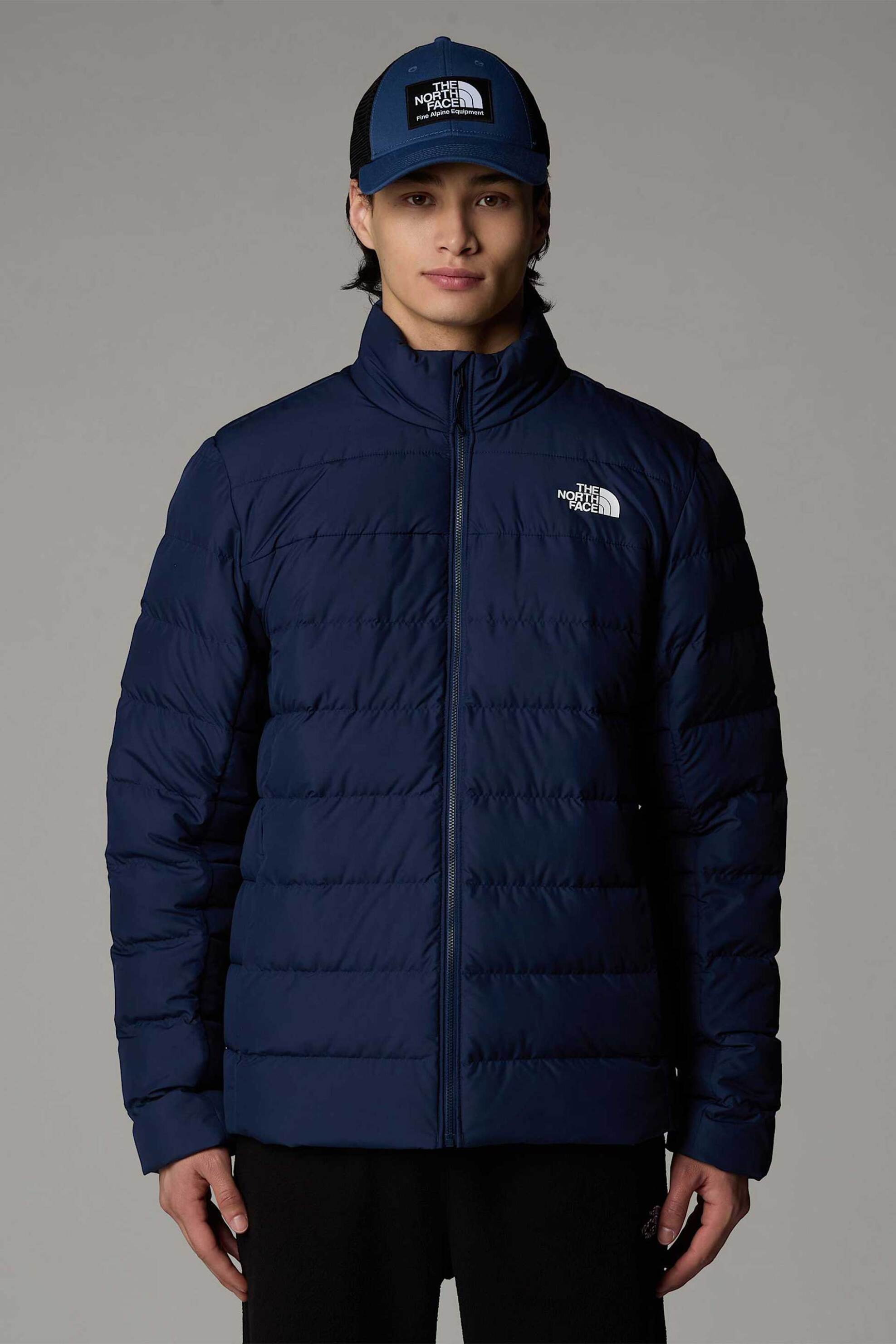 The North Face ανδρικό αδιάβροχο μπουφάν Standard Fit "Aconcagua III" - NF0A84HZ4GV1 Μπλε Σκούρο