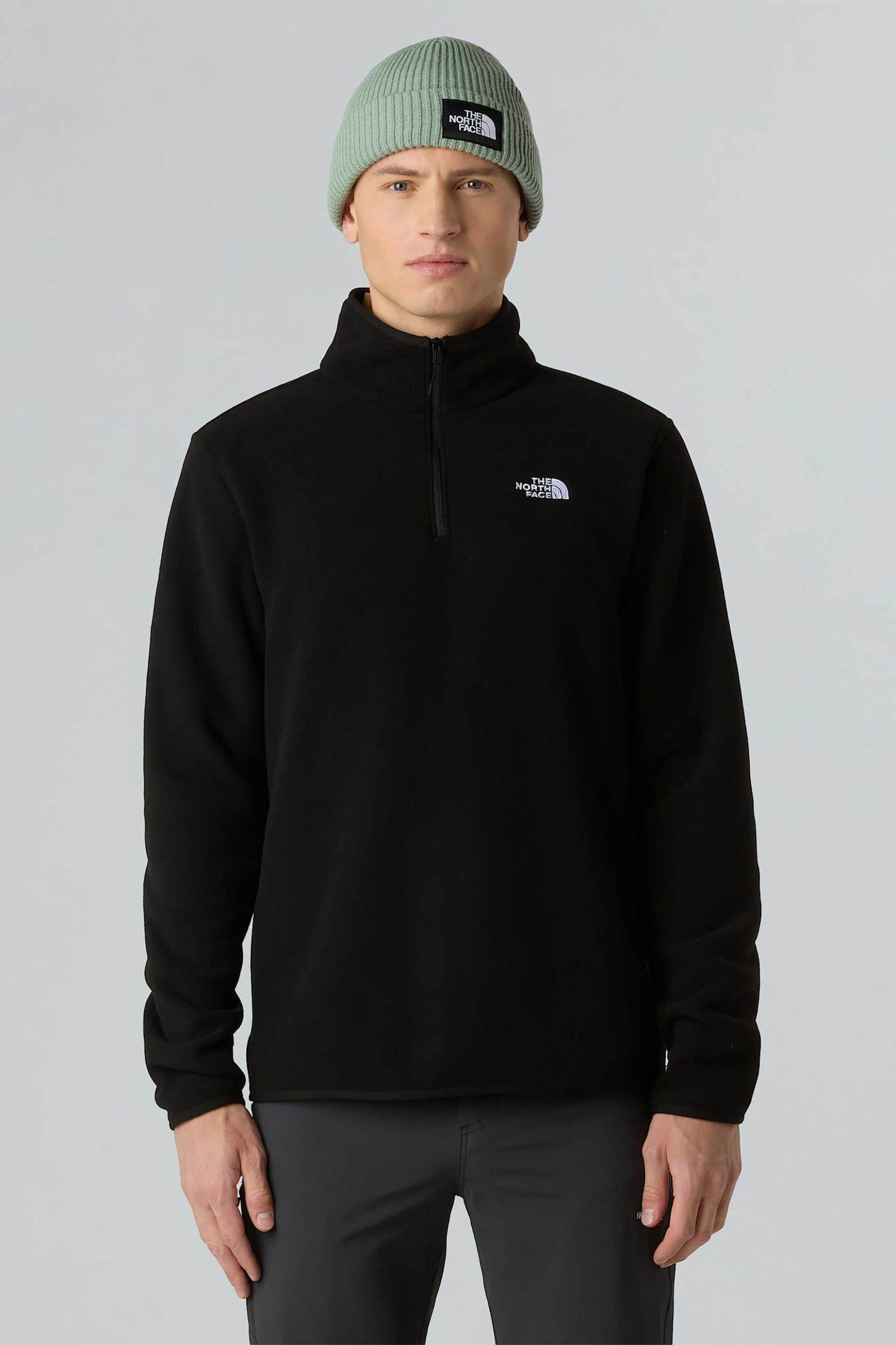 Fleece φούτερ ανδρικά the north face σε μαυρο