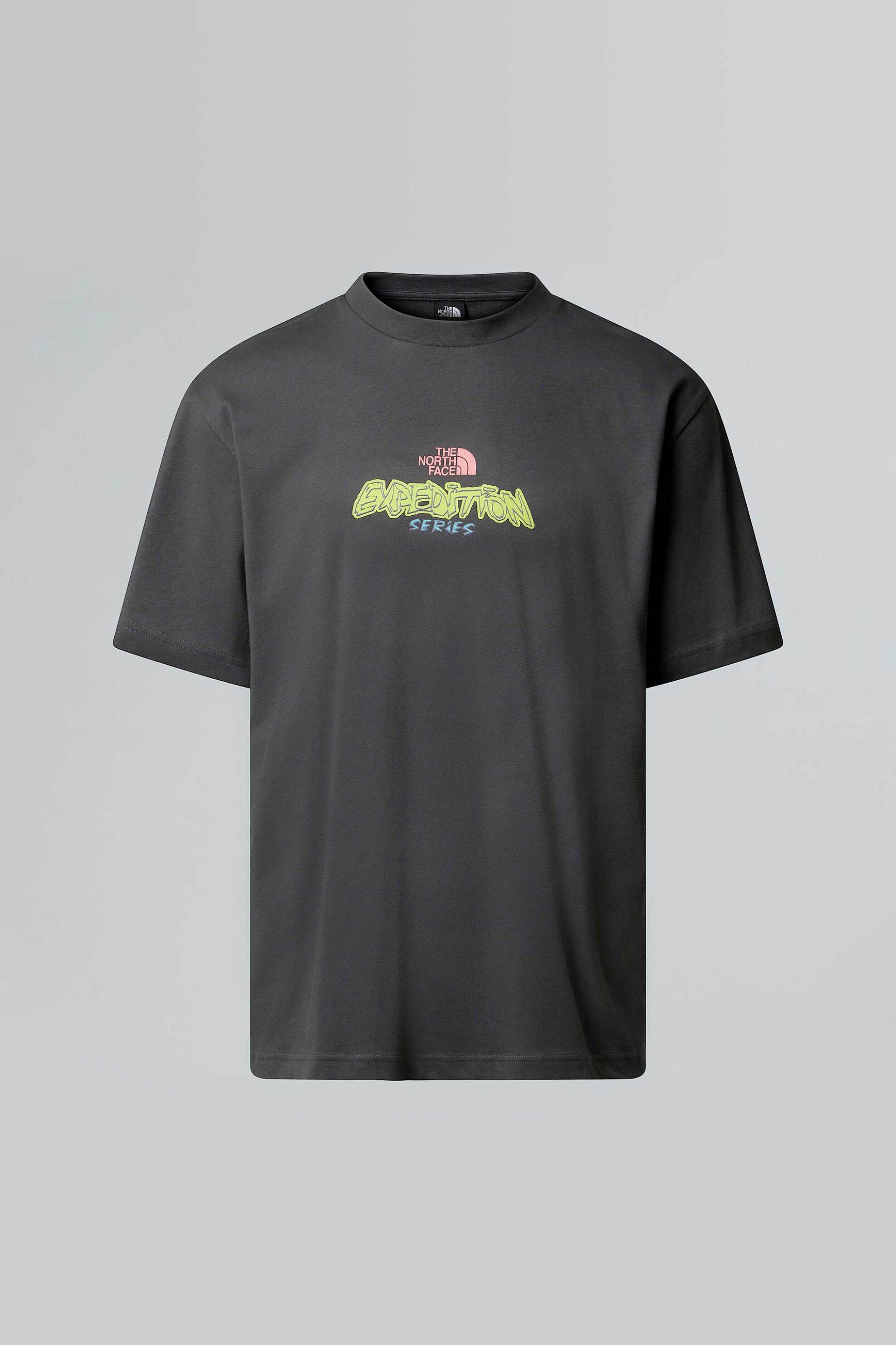 The North Face unisex T-shirt με contrast logo print "Expedition Celebration Oversized" - NF0A8E3CRHI1 Ανθρακί