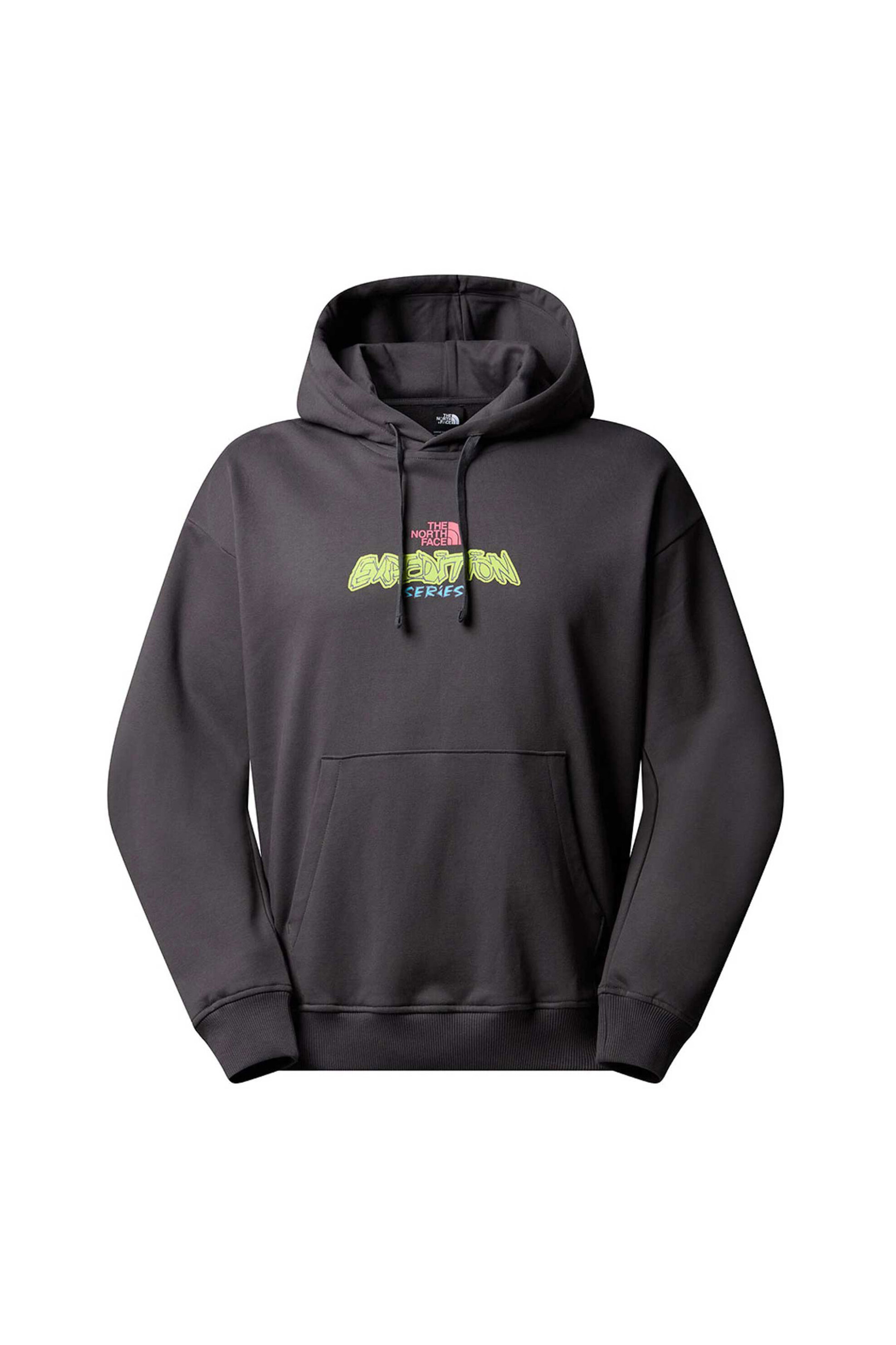 The North Face ανδρική μπλούζα φούτερ με κουκούλα "Expedition Celebration" - NF0A8E3FRHI1 Ανθρακί
