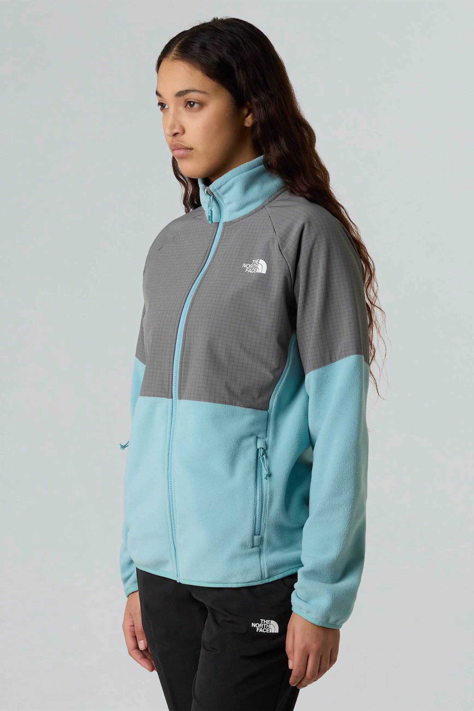 The North Face γυναικεία ζακέτα fleece Standard Fit "Glacier" - NF0A8DZYEOL1 Γαλάζιο