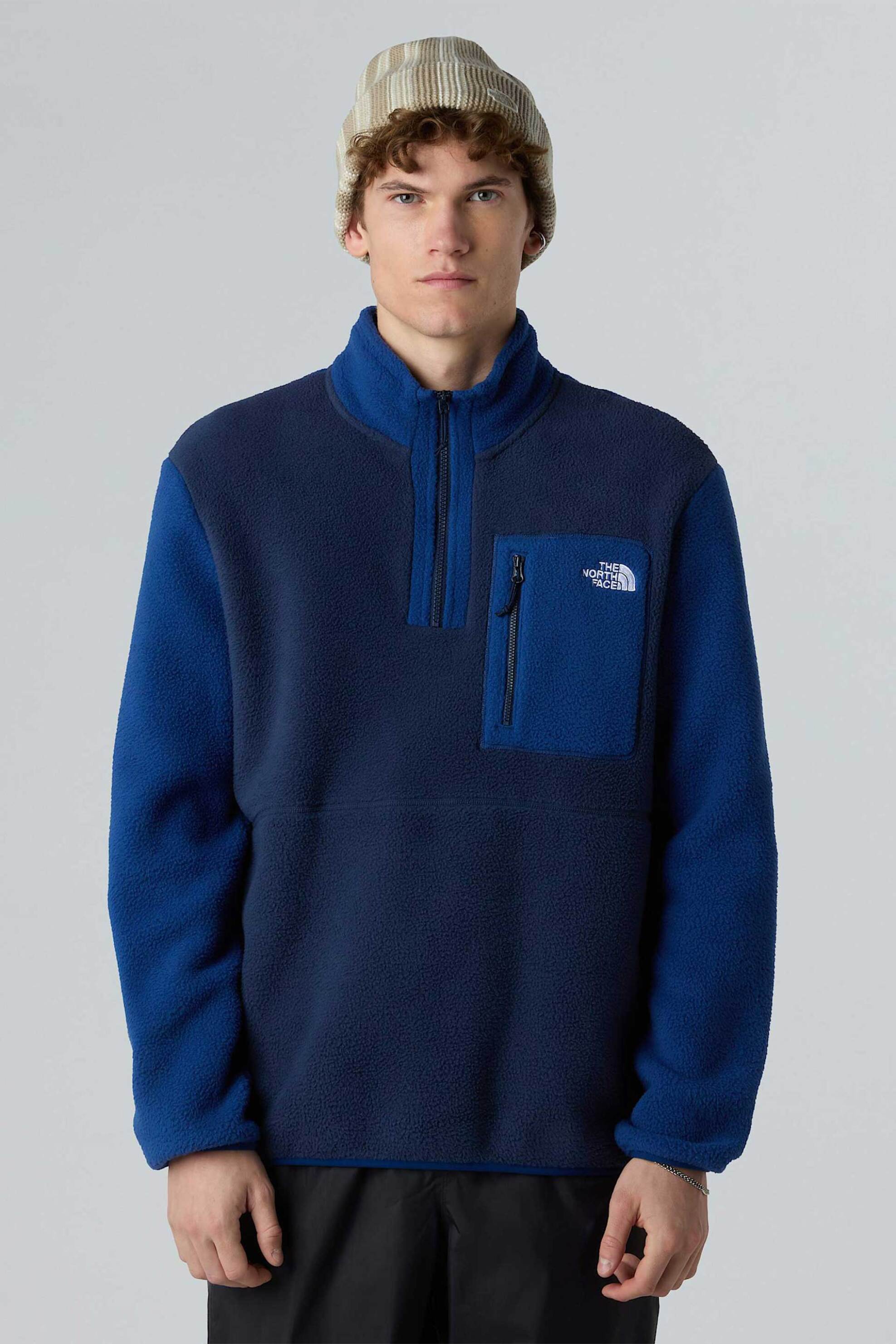 Fleece φούτερ ανδρικά the north face σε μπλε