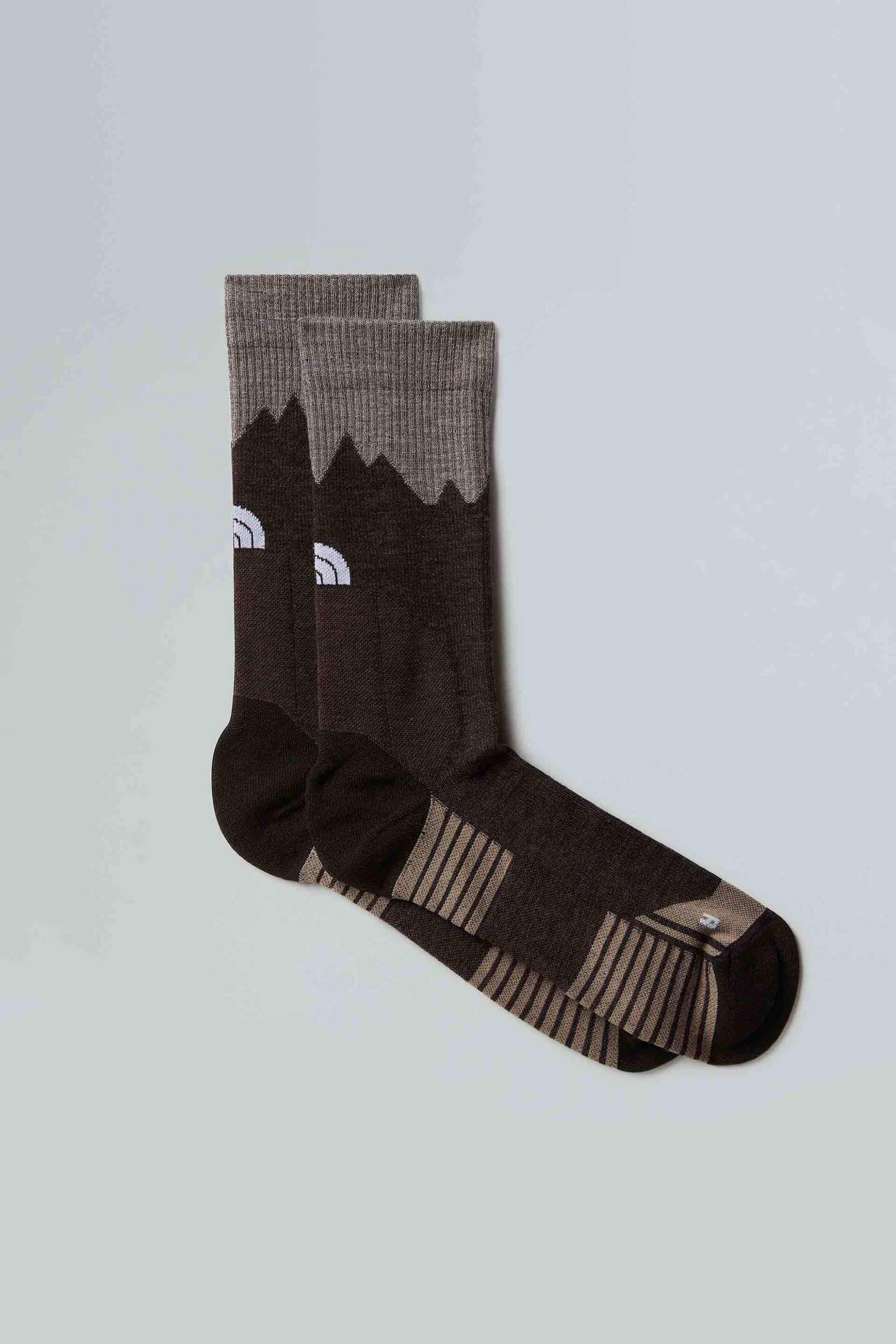 The North Face ανδρικές μακριές κάλτσες με λογότυπο "Mountain Hiking" - NF0A8EGQFUC1 Καφέ