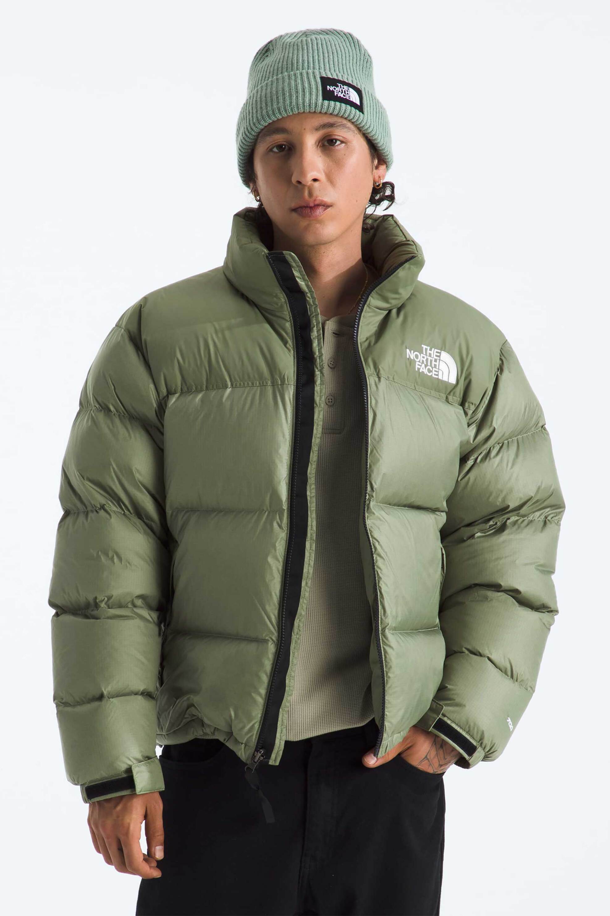 The North Face ανδρικό αδιάβροχο μπουφάν Relaxed Fit "1996 Retro Nuptse" - NF0A3C8DBO91 Λαδί