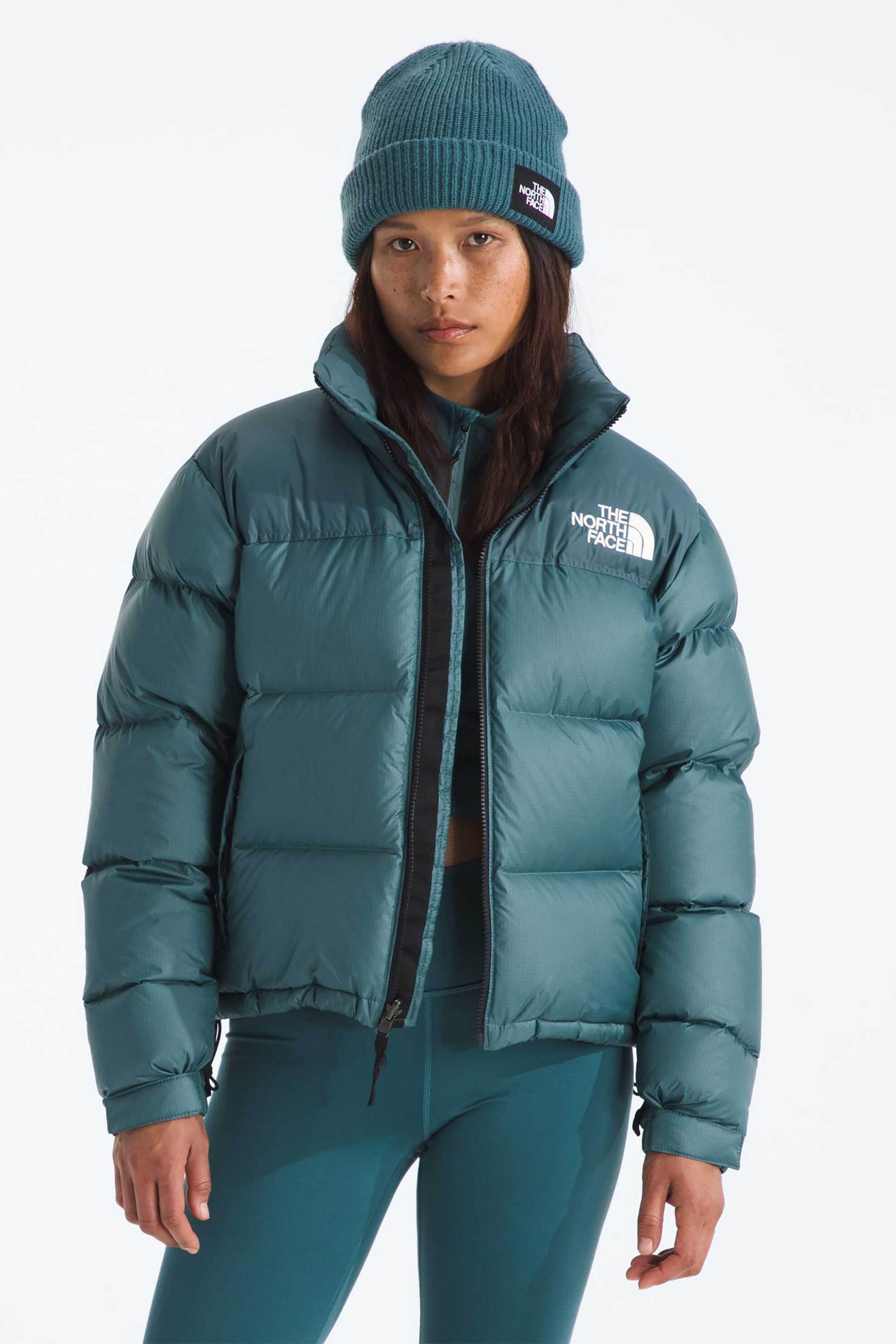 The North Face γυναικείο αδιάβροχο μπουφάν Relaxed Fit "1996 Retro Nuptse" - NF0A3XEOBQ51 Πετρόλ