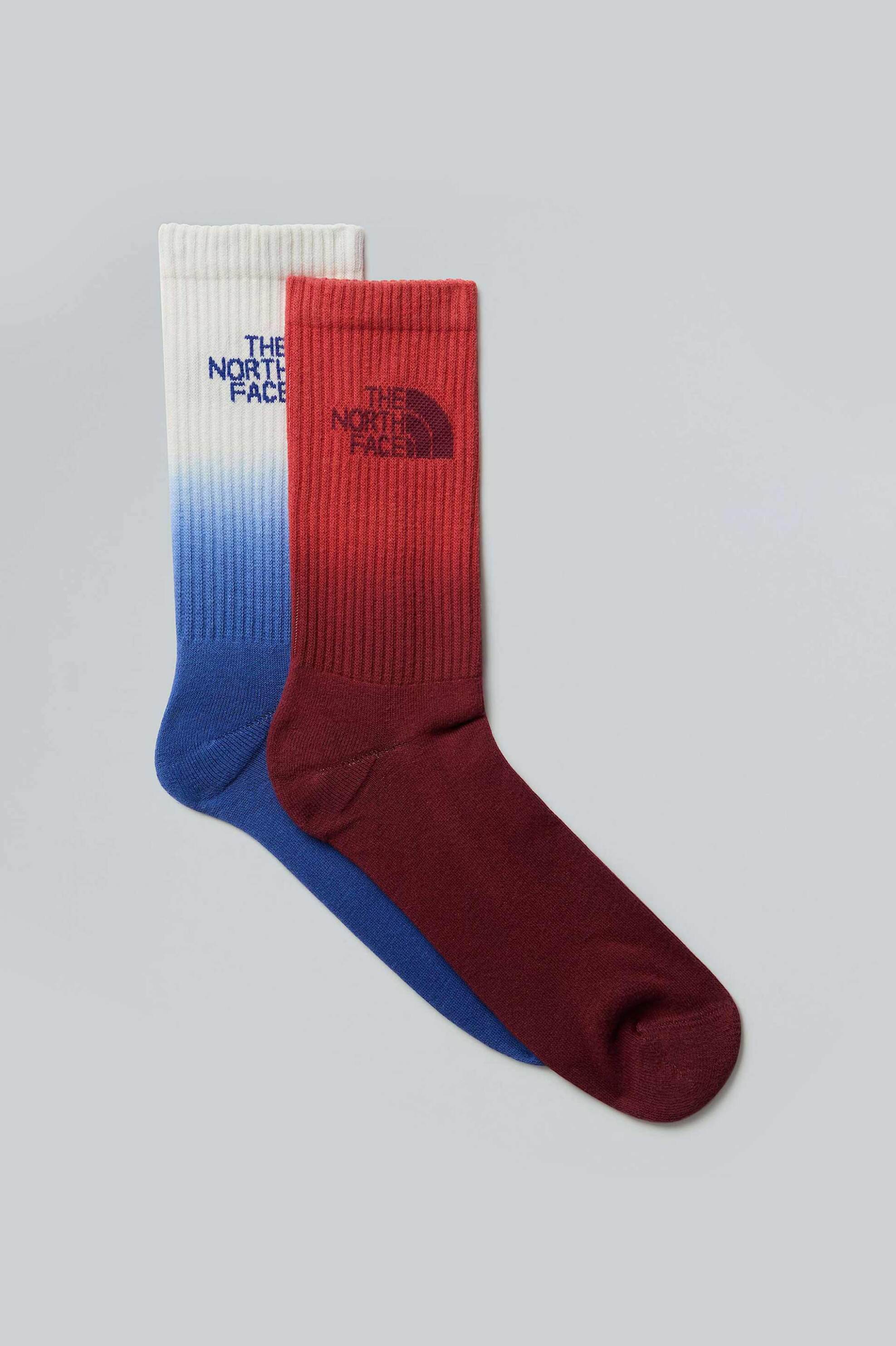 The North Face σετ unisex μακριές κάλτσες "Everyday Dip-Dye" (2 ζευγάρια) - NF0A8CMSFVI1 Κόκκινο