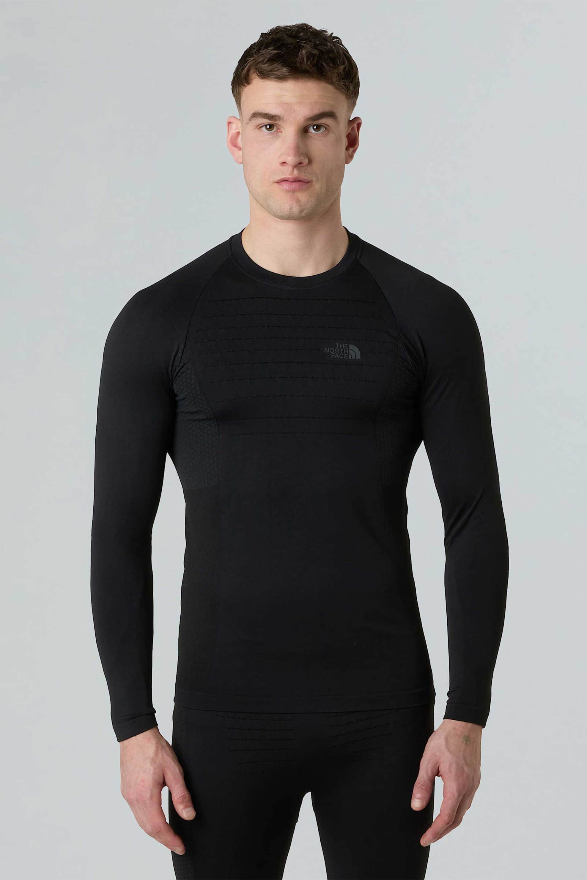 The North Face ανδρική αθλητική μακρυμάνικη μπλούζα Slim Fit "Sport" - NF0A89NTJK31 Μαύρο