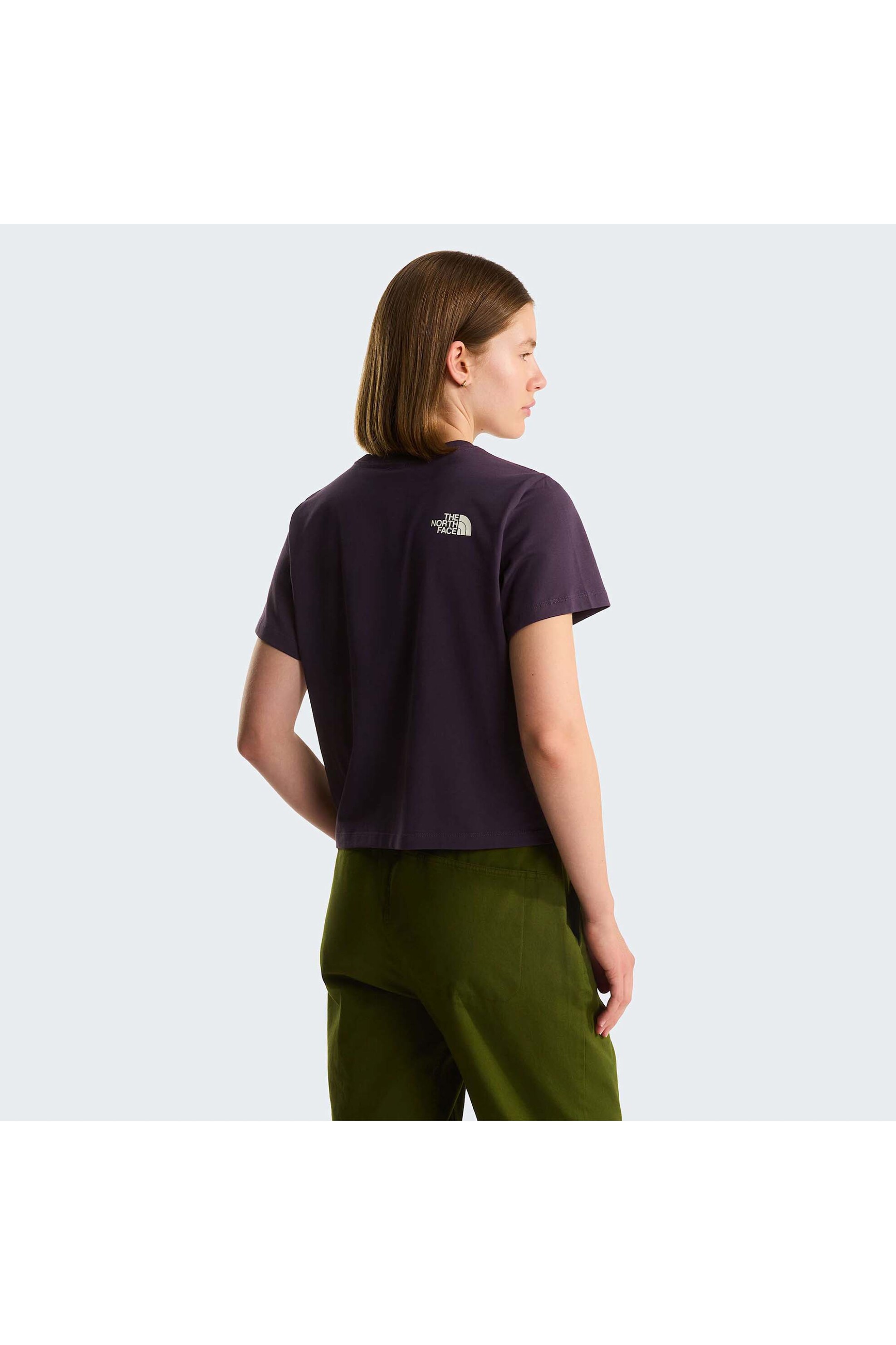 The North Face Γυναικείο T-Shirt Flora Embroidered Regular - Nf0A8G9Qg5O1 Μοβ Σκούρο