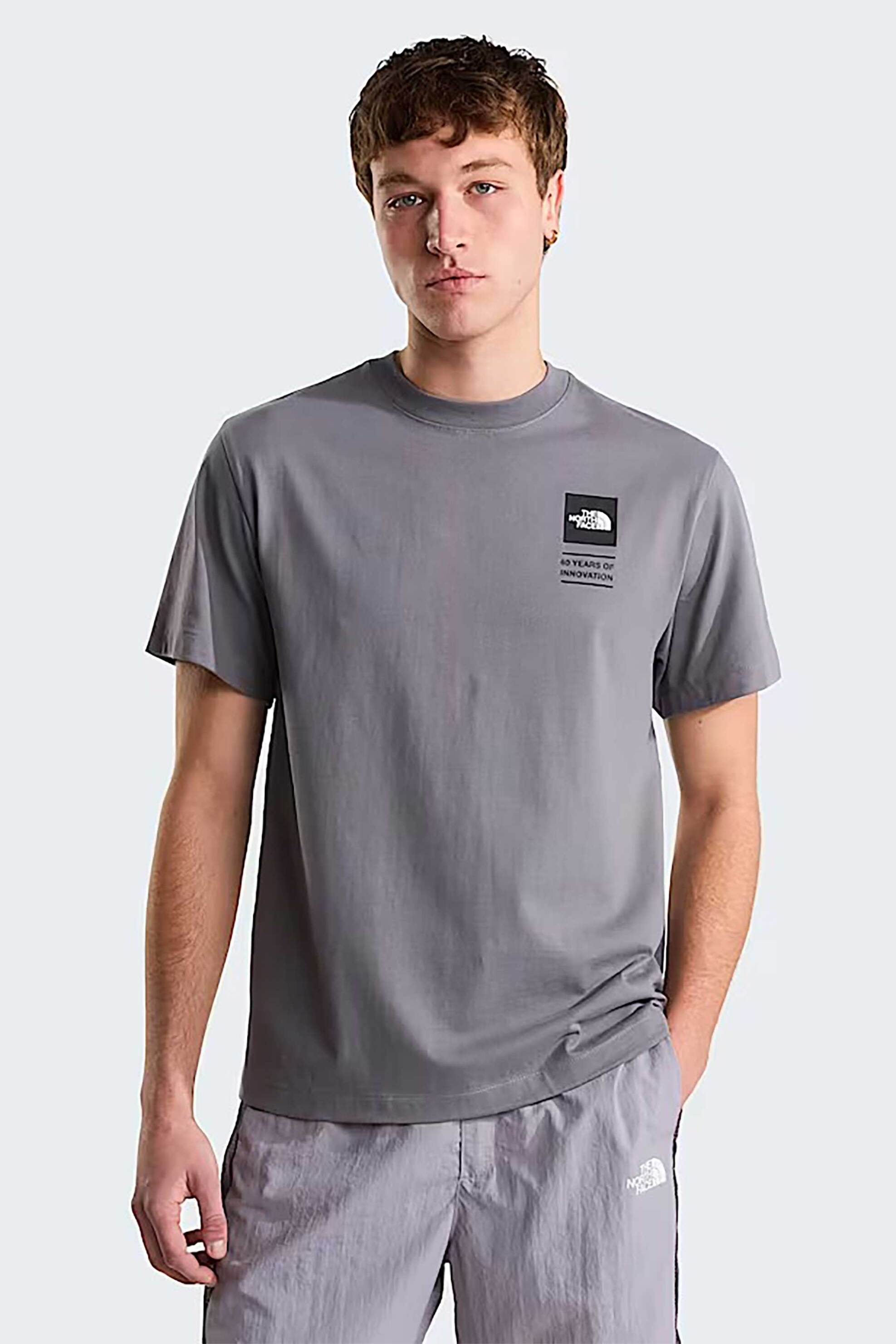 The North Face ανδρικό T-shirt Relaxed Fit "BCD Celebration Graphic" - NF0A8GAQ0UZ1 Γκρι