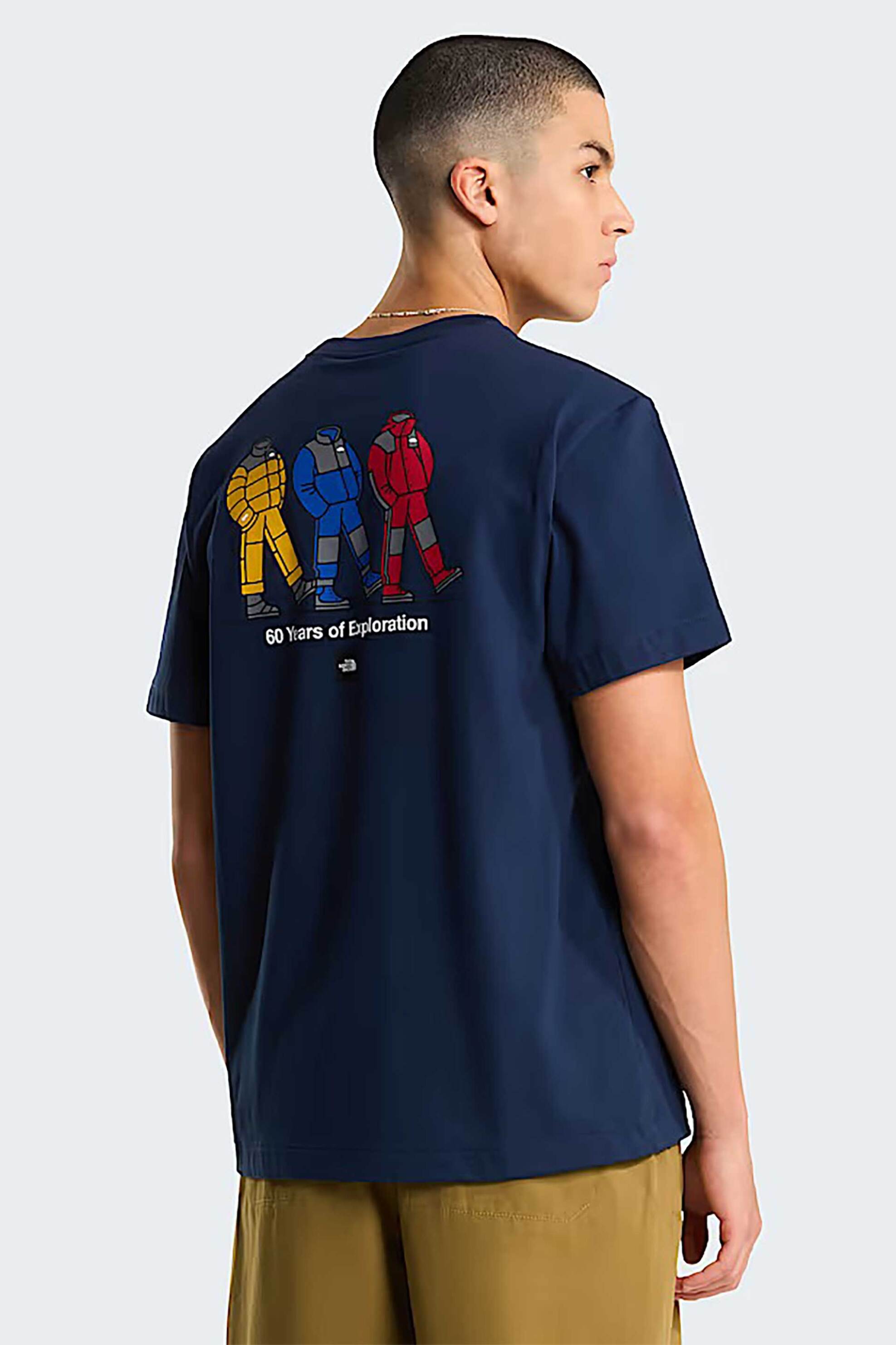 The North Face Ανδρικό T-Shirt Relaxed Fit Celebration Graphic - Nf0A8Gar8K21 Σκούρο Μπλε
