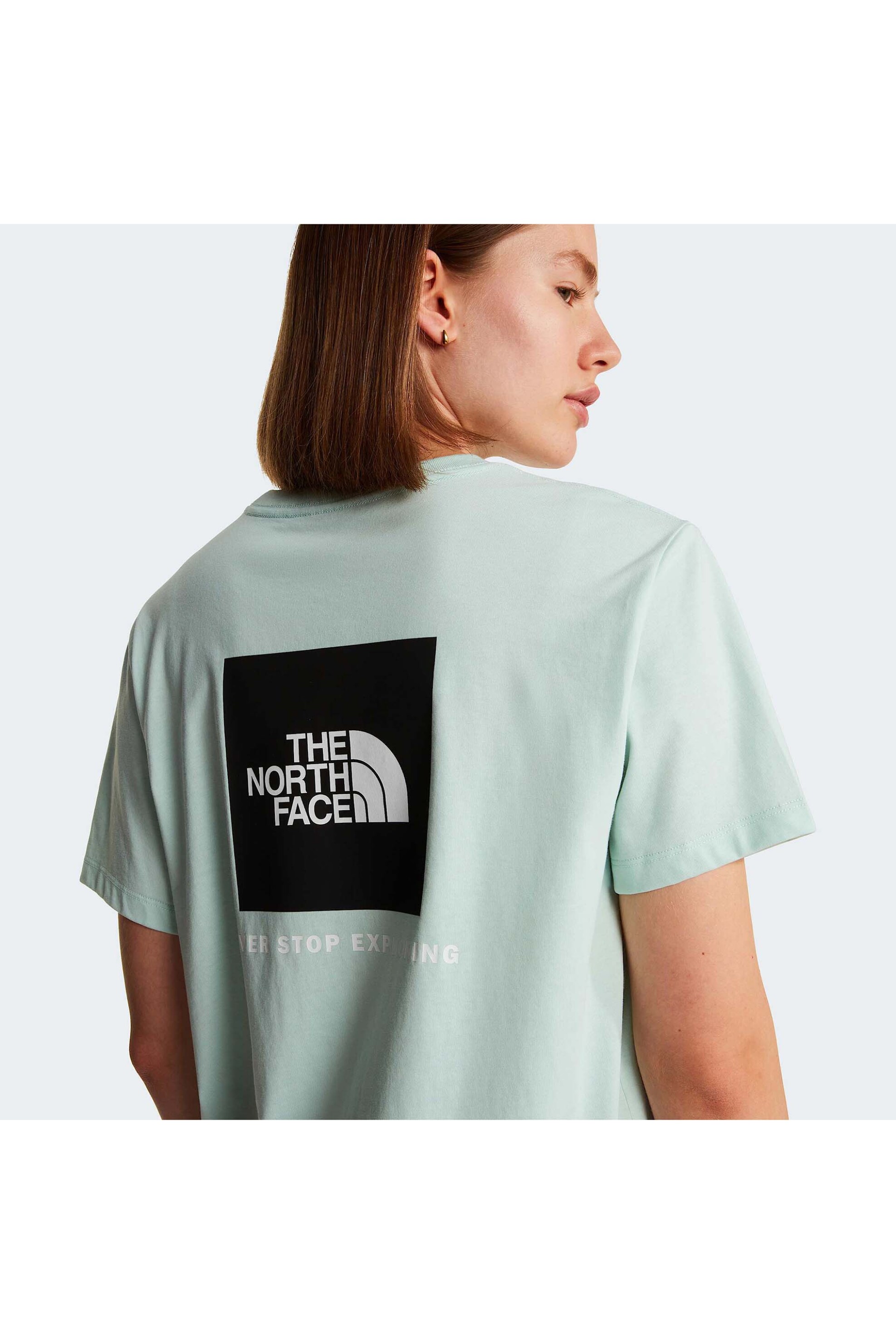 The North Face Γυναικείο T-Shirt Μονόχρωμο Evolution Nse Box Relaxed - Nf0A8B6Wg701 Βεραμάν Ανοιχτό