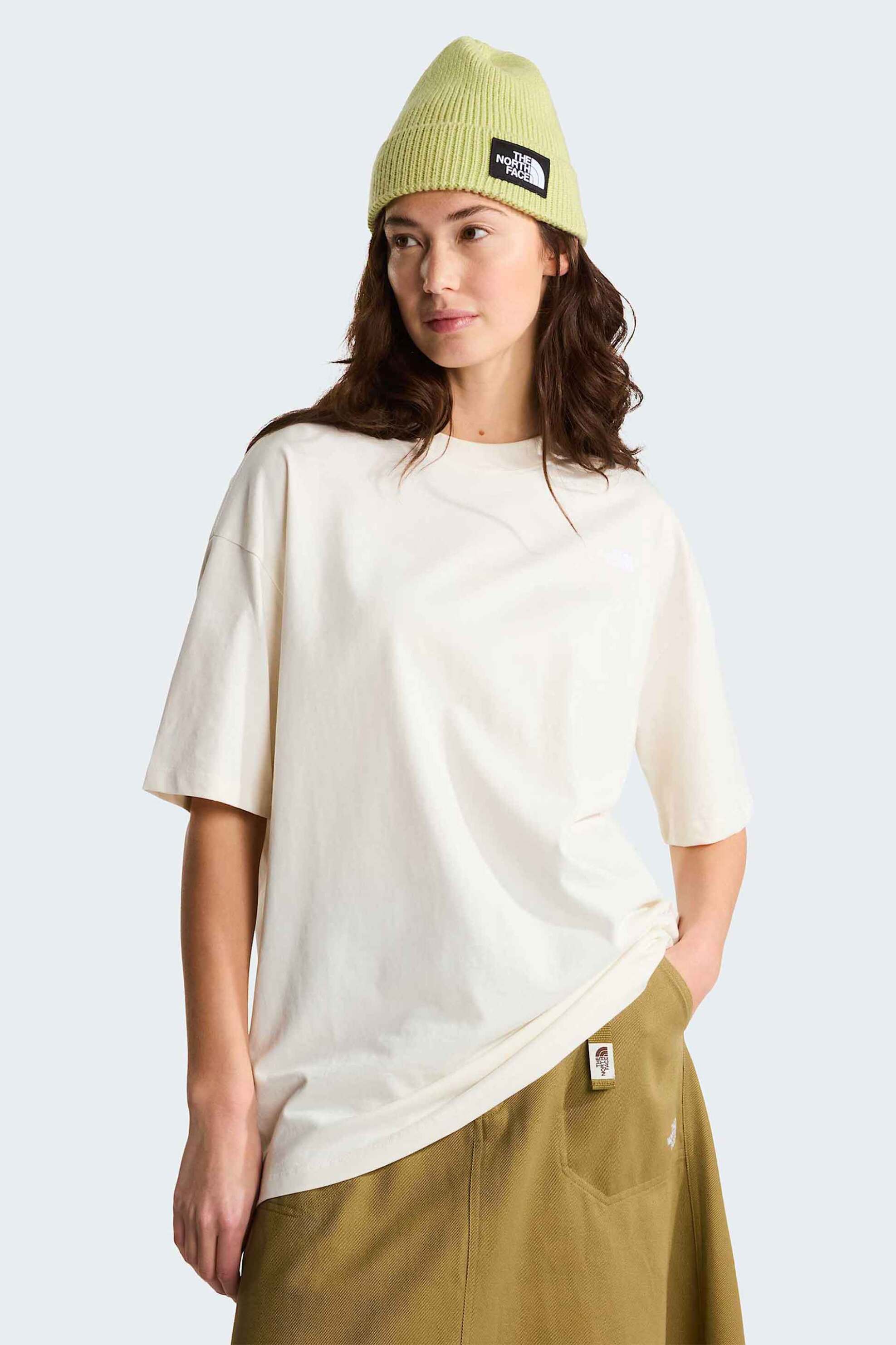 The North Face γυναικείο T-shirt μονόχρωμο "TNF Essential Simple Dome" - NF0A8EVXQLI1 Εκρού