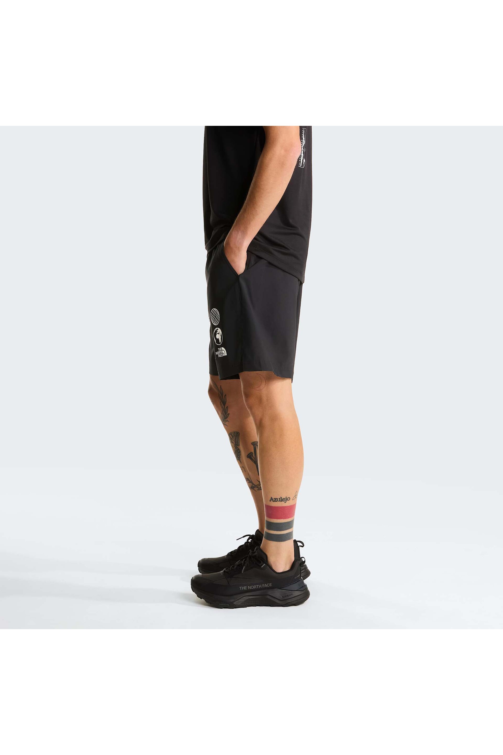 The North Face ανδρικό σορτς "24/7 7'' Graphic" - NF0A8G84JK31 Μαύρο φωτογραφία