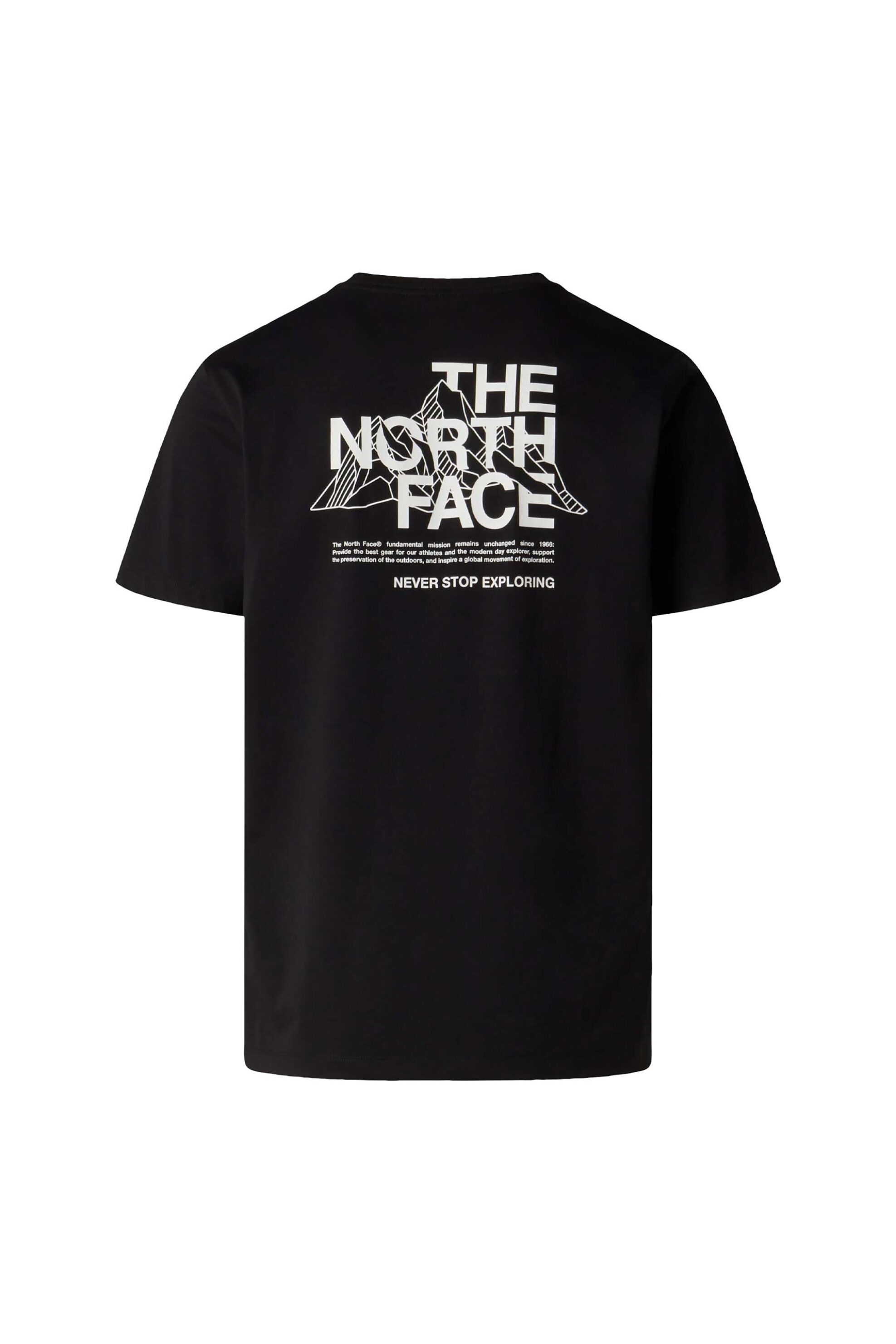 The North Face Ανδρικό T-Shirt Regular Fit Mountain Sketch - Nf0A8Guzjk31 Μαύρο