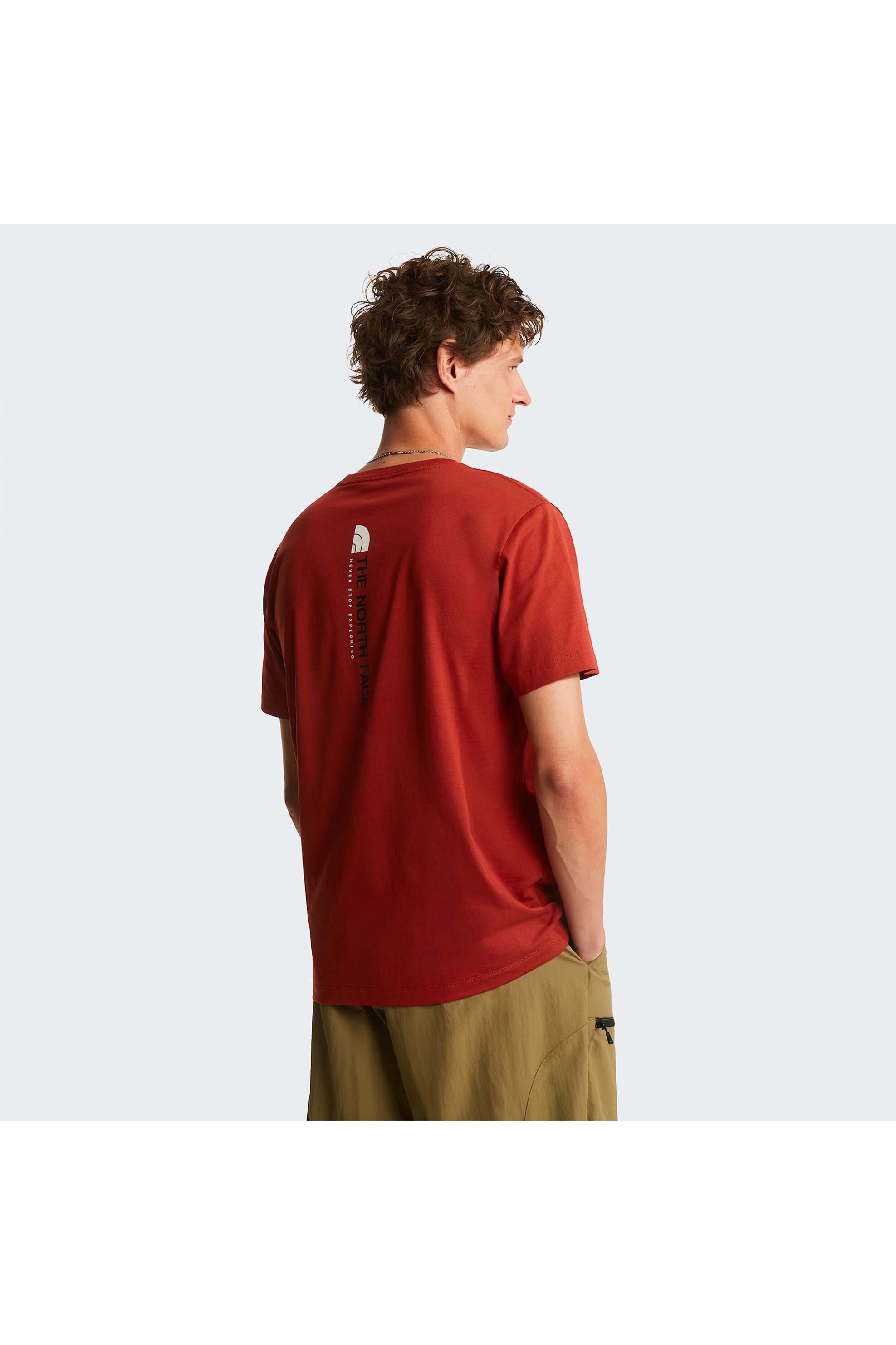 The North Face Ανδρικό T-Shirt Vertical Regular - Nf0A8Gv1G6I1 Κεραμιδί