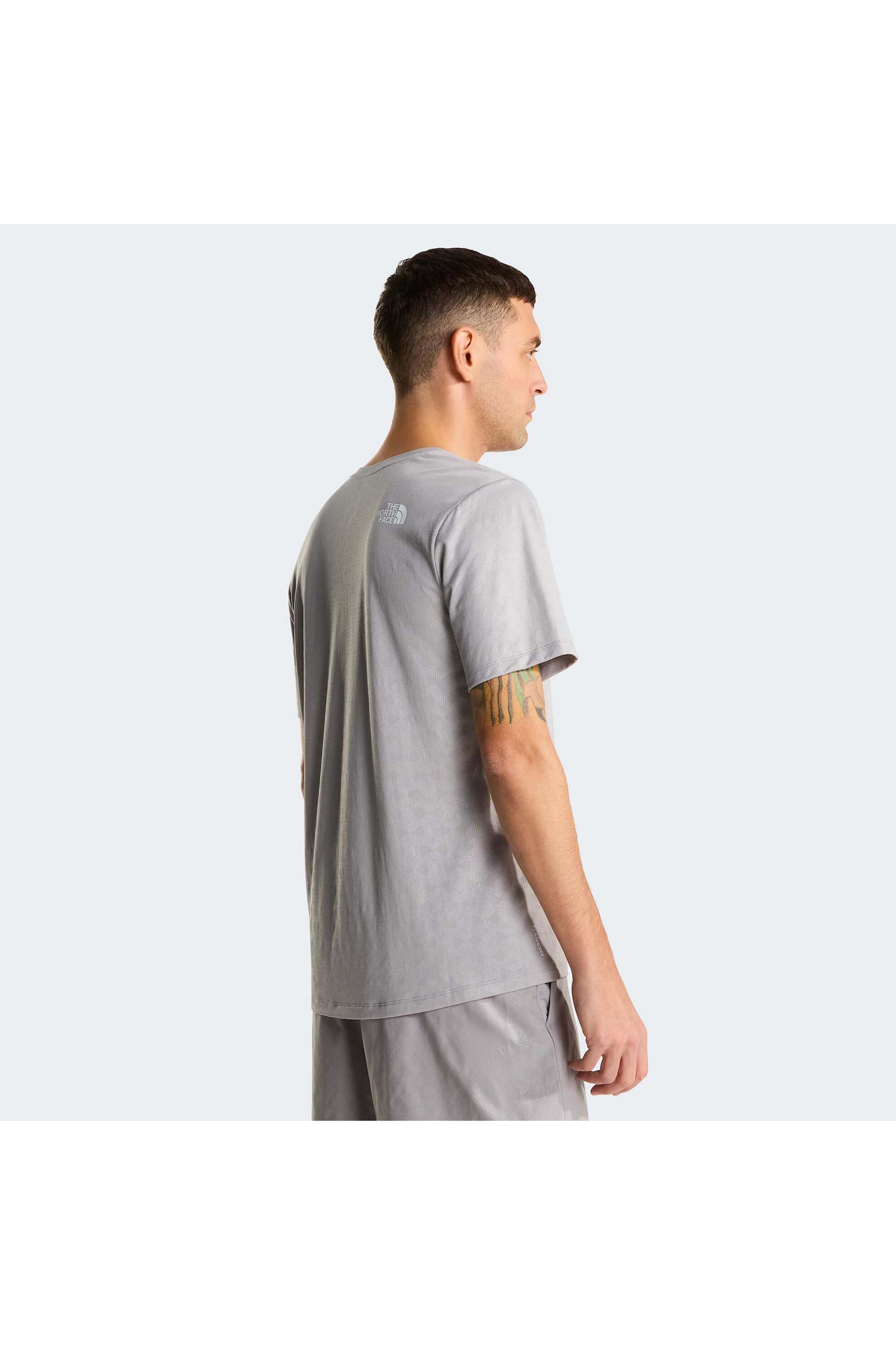 The North Face Ανδρικό T-Shirt Μονόχρωμο 24 7 Pentadome Embossed - Nf0A8G87A911 Γκρι