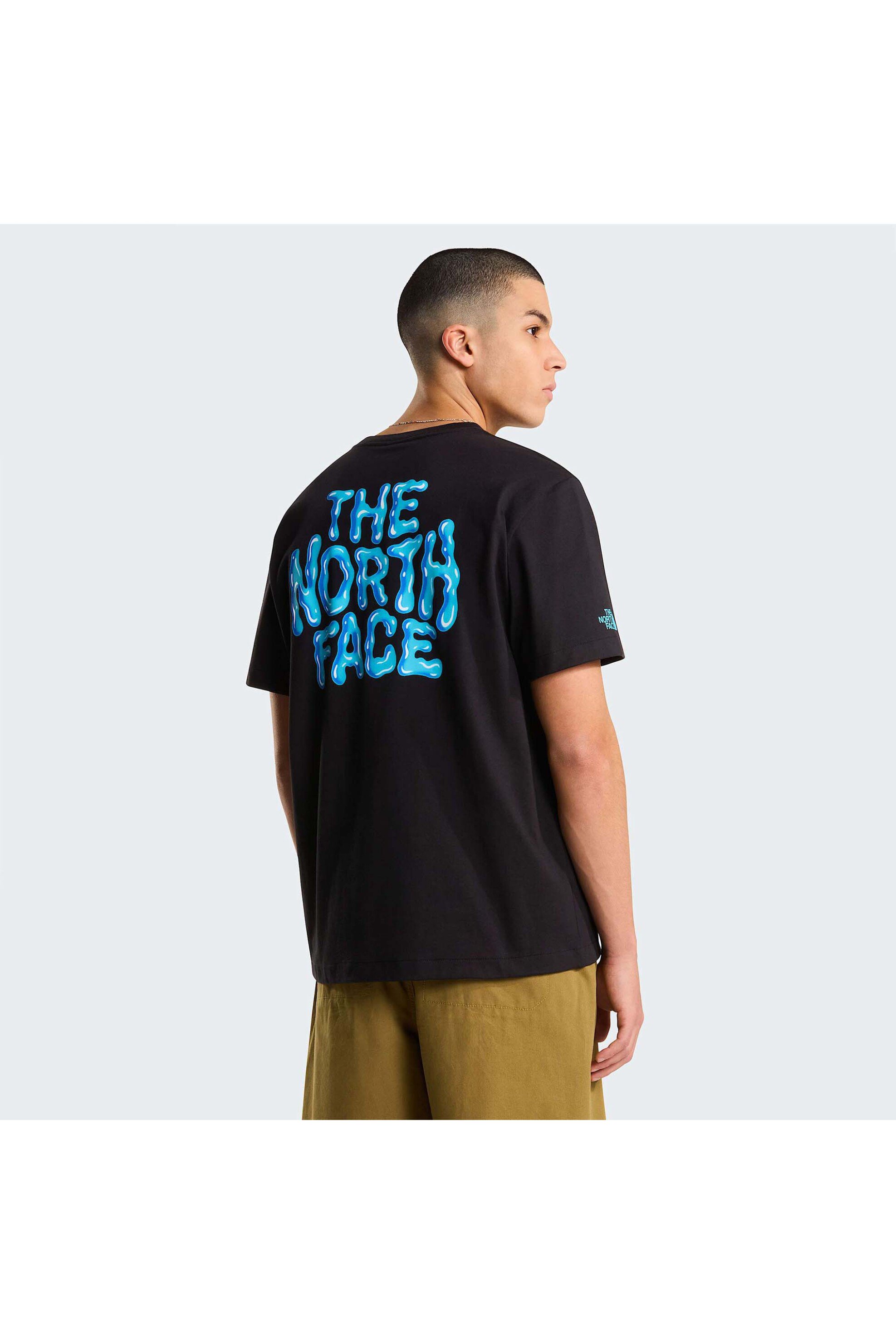 The North Face Ανδρικό T-Shirt Drip Logo Relaxed Graphic - Nf0A8Gabjk31 Μαύρο