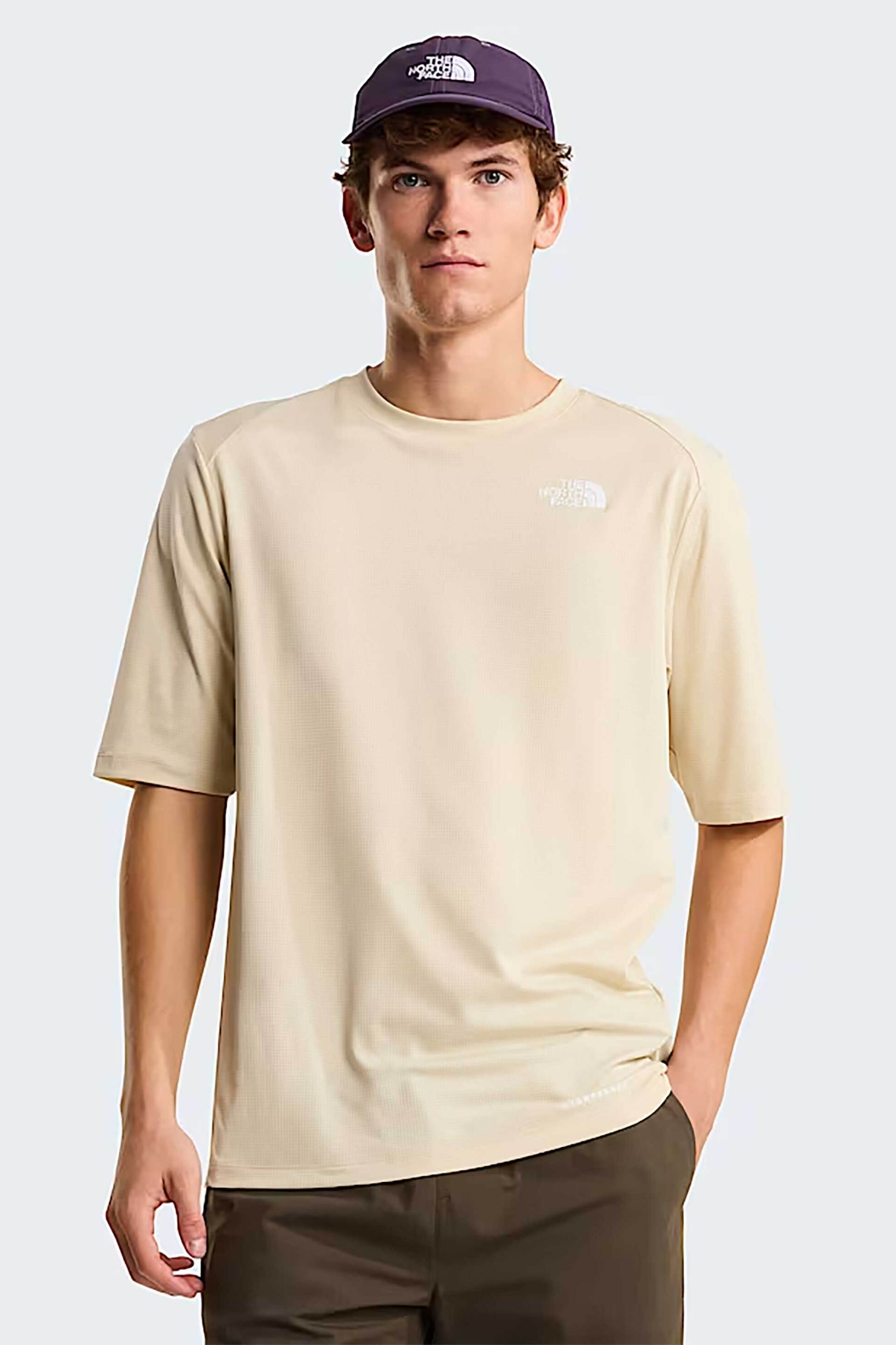 The North Face ανδρικό T-shirt Standard Fit "Shadow" - NF0A87TUDOM1 Μπεζ