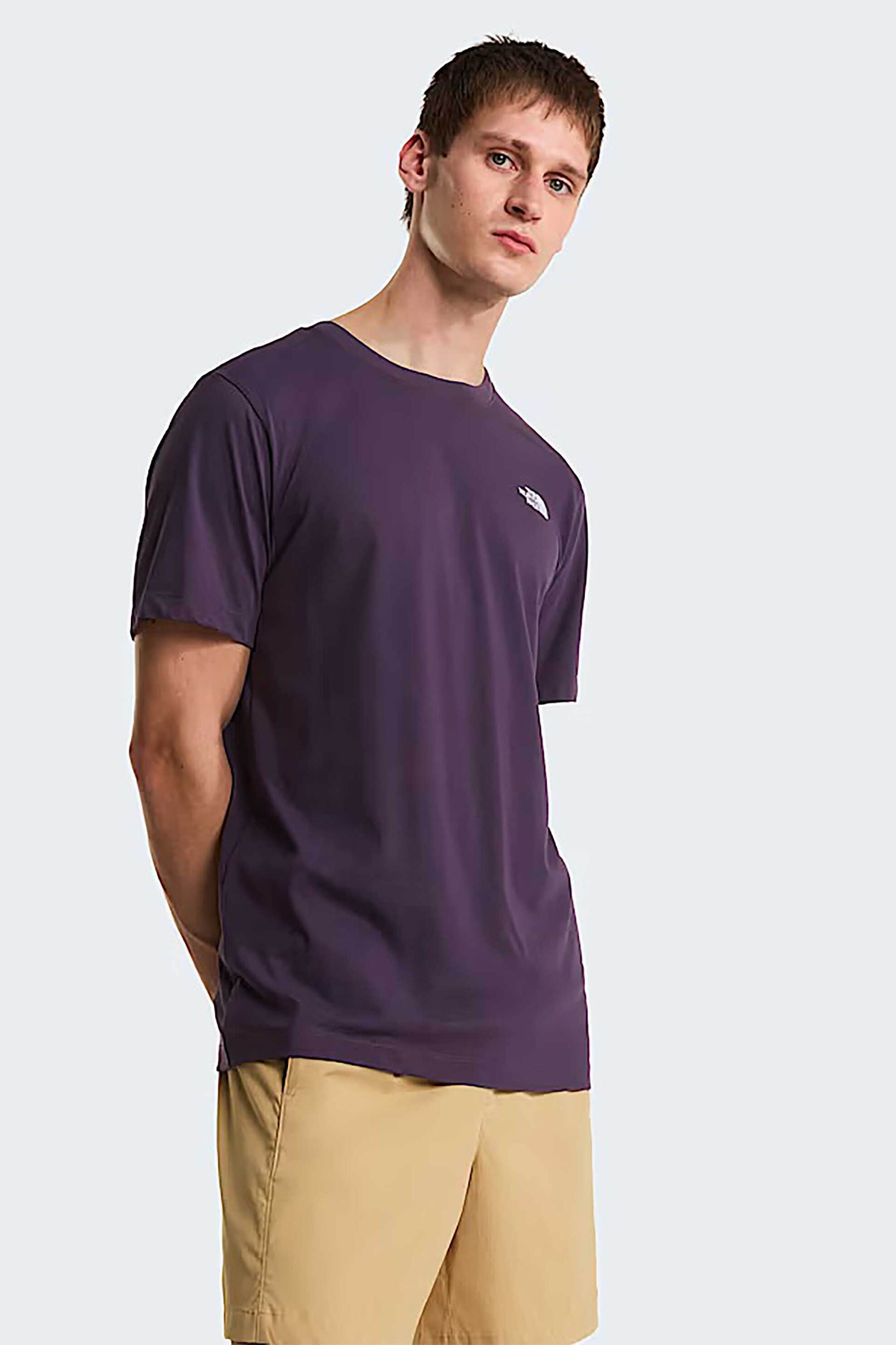 The North Face ανδρικό T-shirt Regular Fit "Evolution Simple Dome" - NF0A8CZ2G5O1 Μοβ Σκούρο