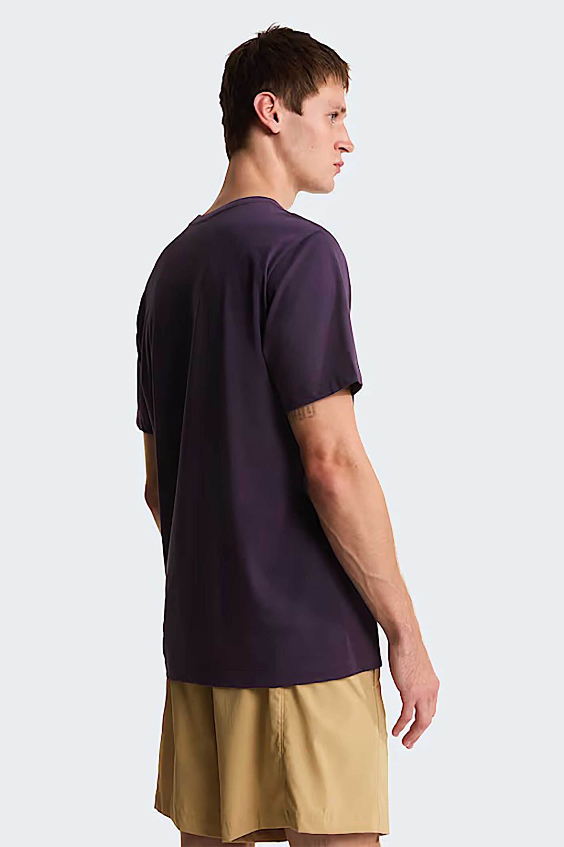 The North Face Ανδρικό T-Shirt Regular Fit Evolution Simple Dome - Nf0A8Cz2G5O1 Μοβ Σκούρο