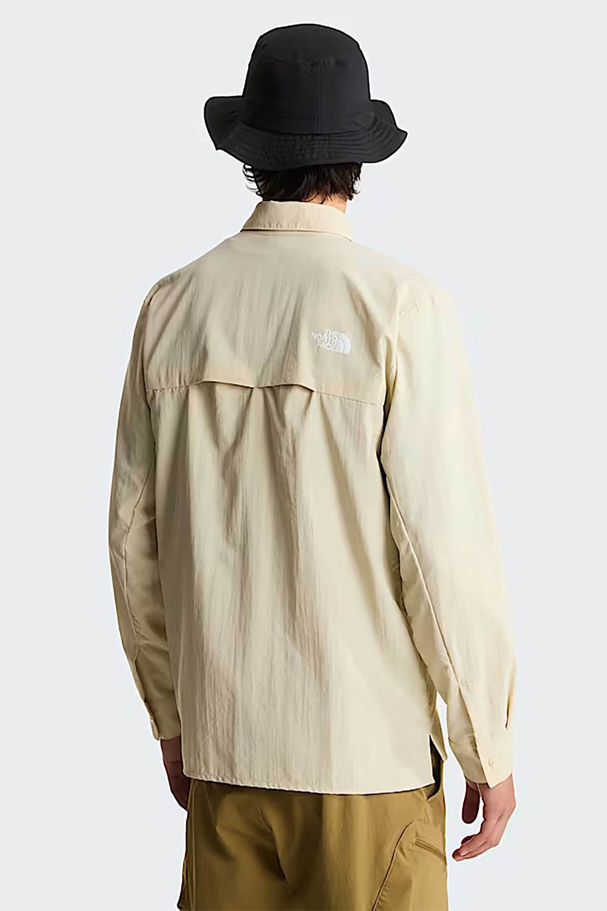 The North Face Ανδρικό Πουκάμισο Standard Fit Packable - Nf0A8Ftrdom1 Μπεζ