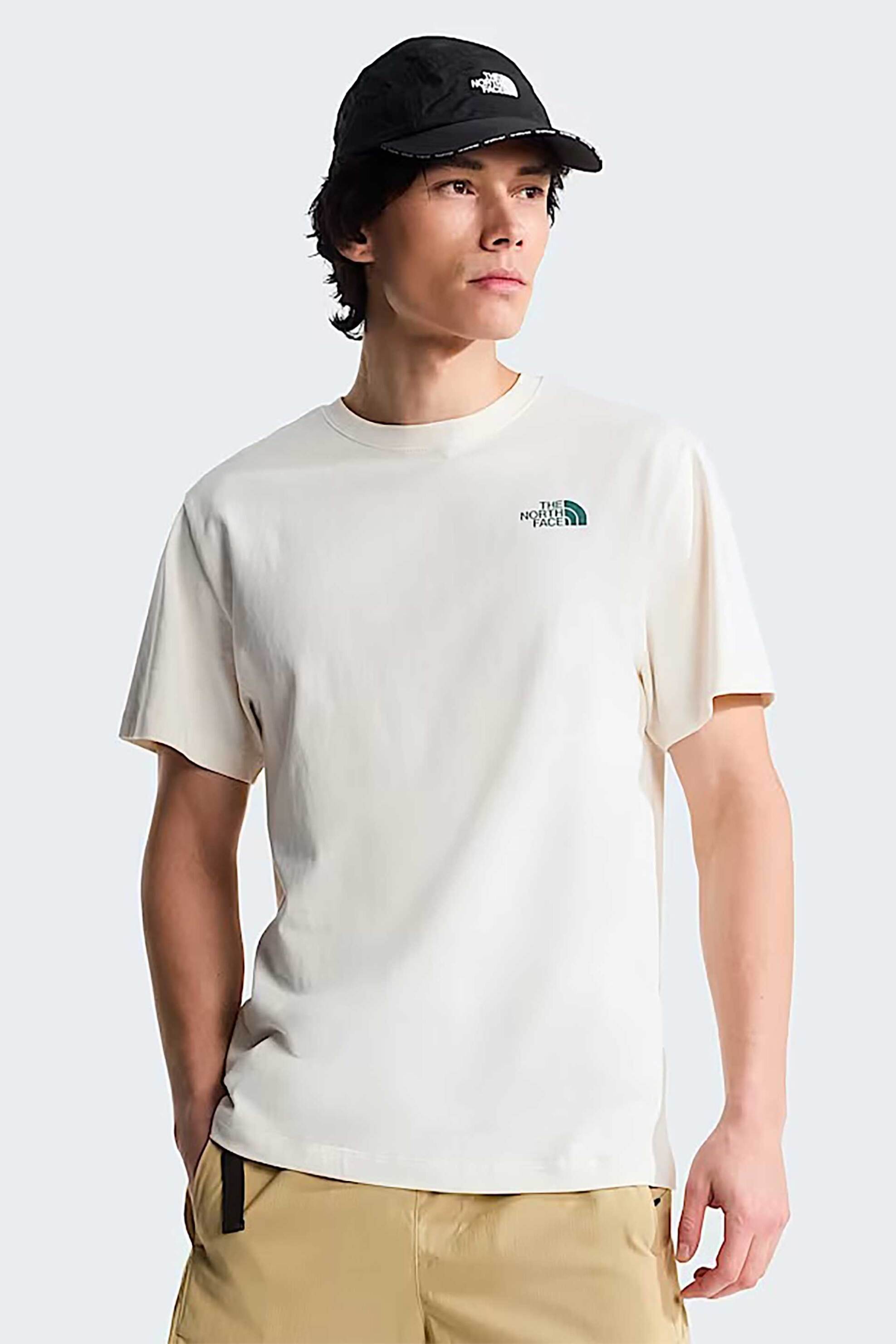 The North Face ανδρικό T-shirt Relaxed Fit "Retro Earth Graphic" - NF0A8G9PQLI1 Υπόλευκο