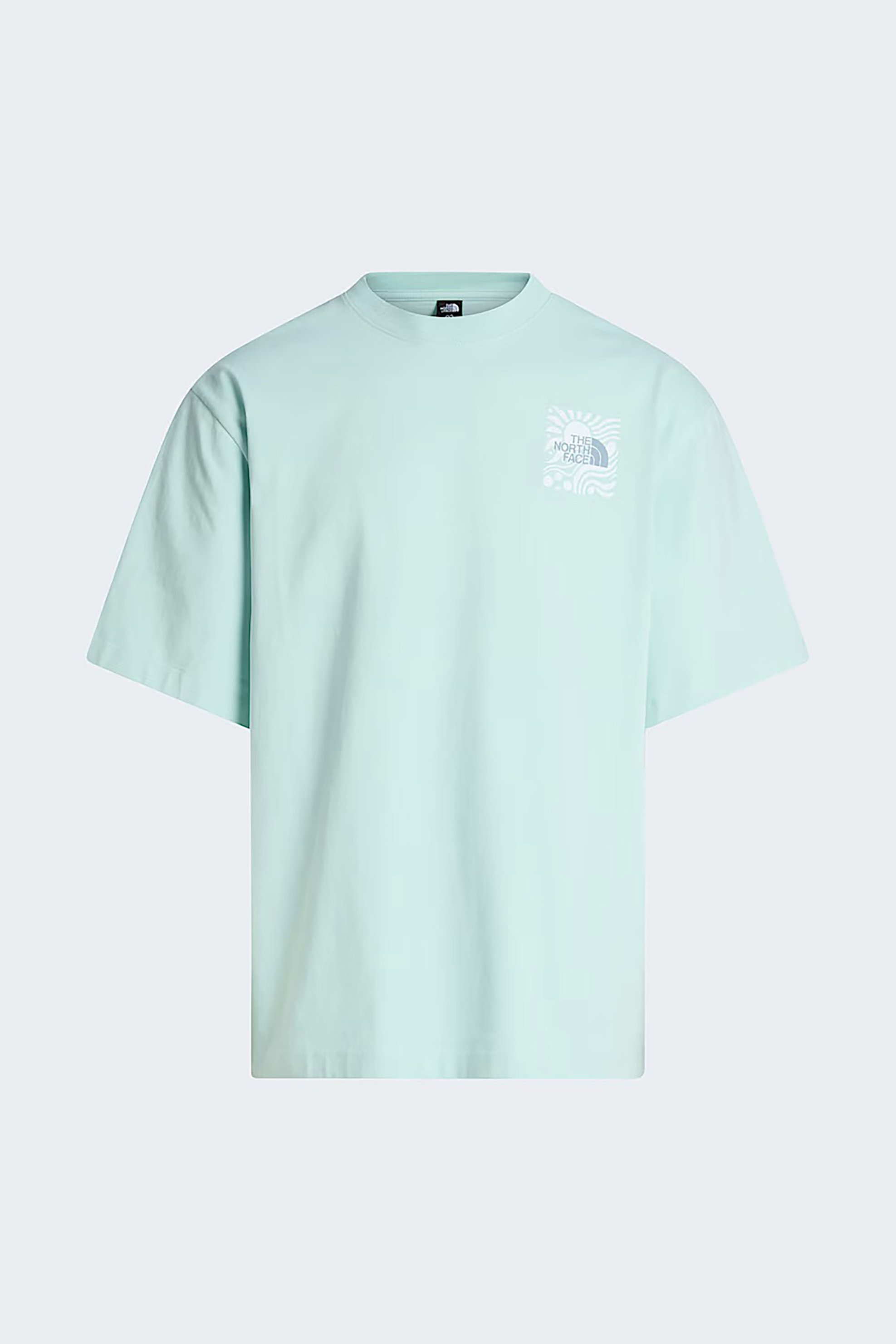 The North Face unisex T-shirt Oversized Fit "Sun Graphic" - NF0A8GA0G701 Βεραμάν Ανοιχτό