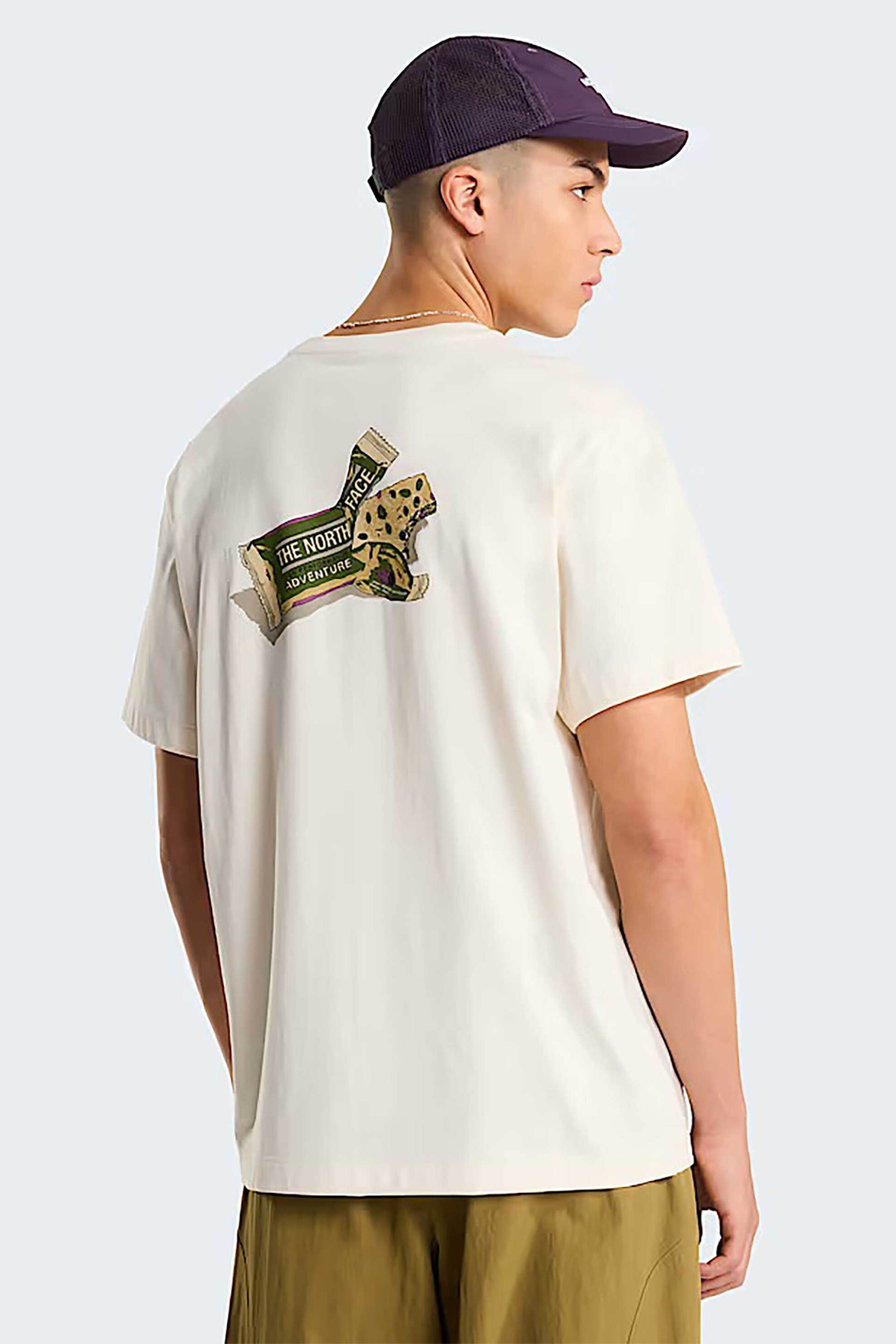 The North Face Unisex T-Shirt Relaxed Fit Snack Graphic - Nf0A8Gb4Qli1 Υπόλευκο