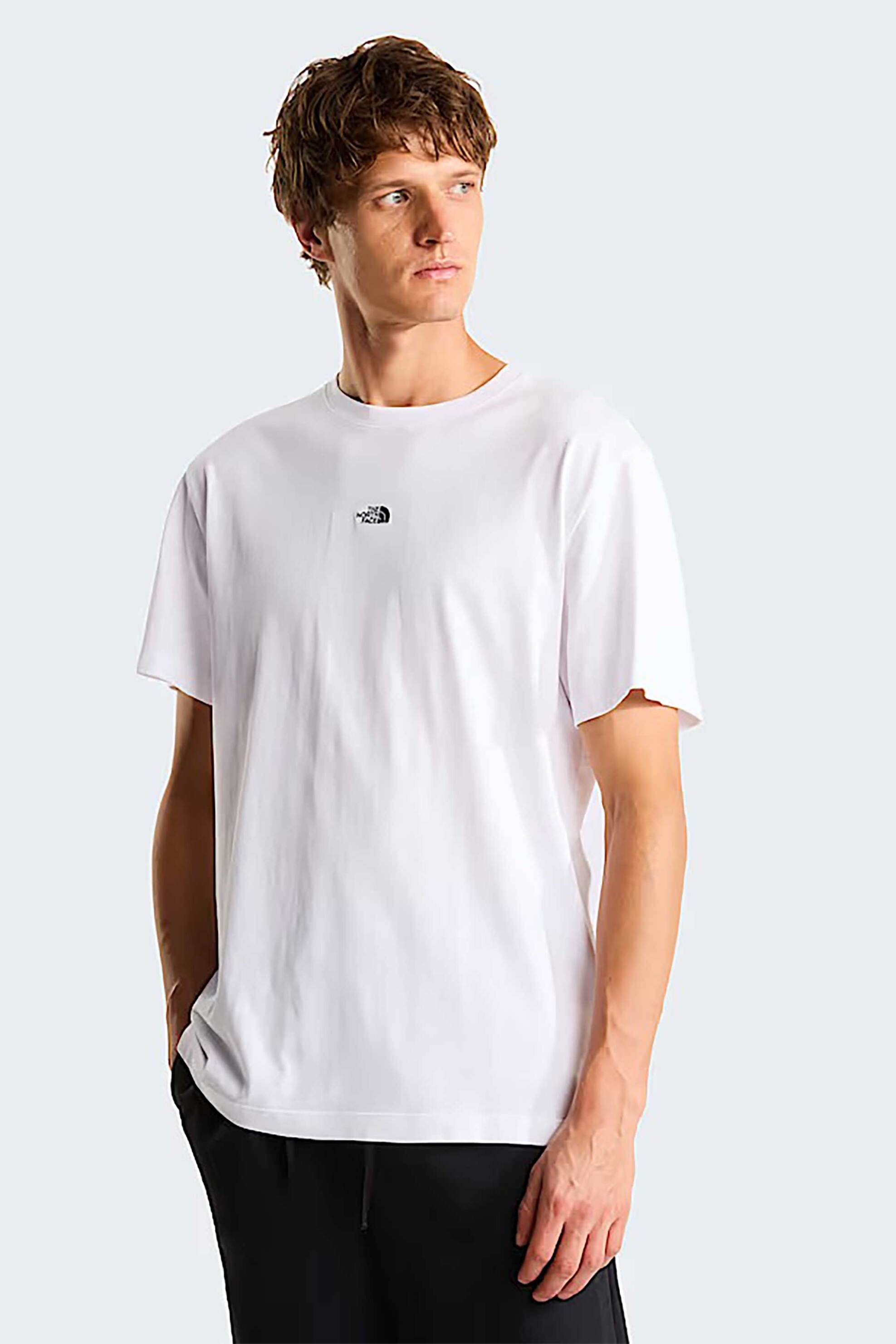 The North Face ανδρικό T-shirt Relaxed Fit "Essential Centre Logo" - NF0A8GQEFN41 Λευκό
