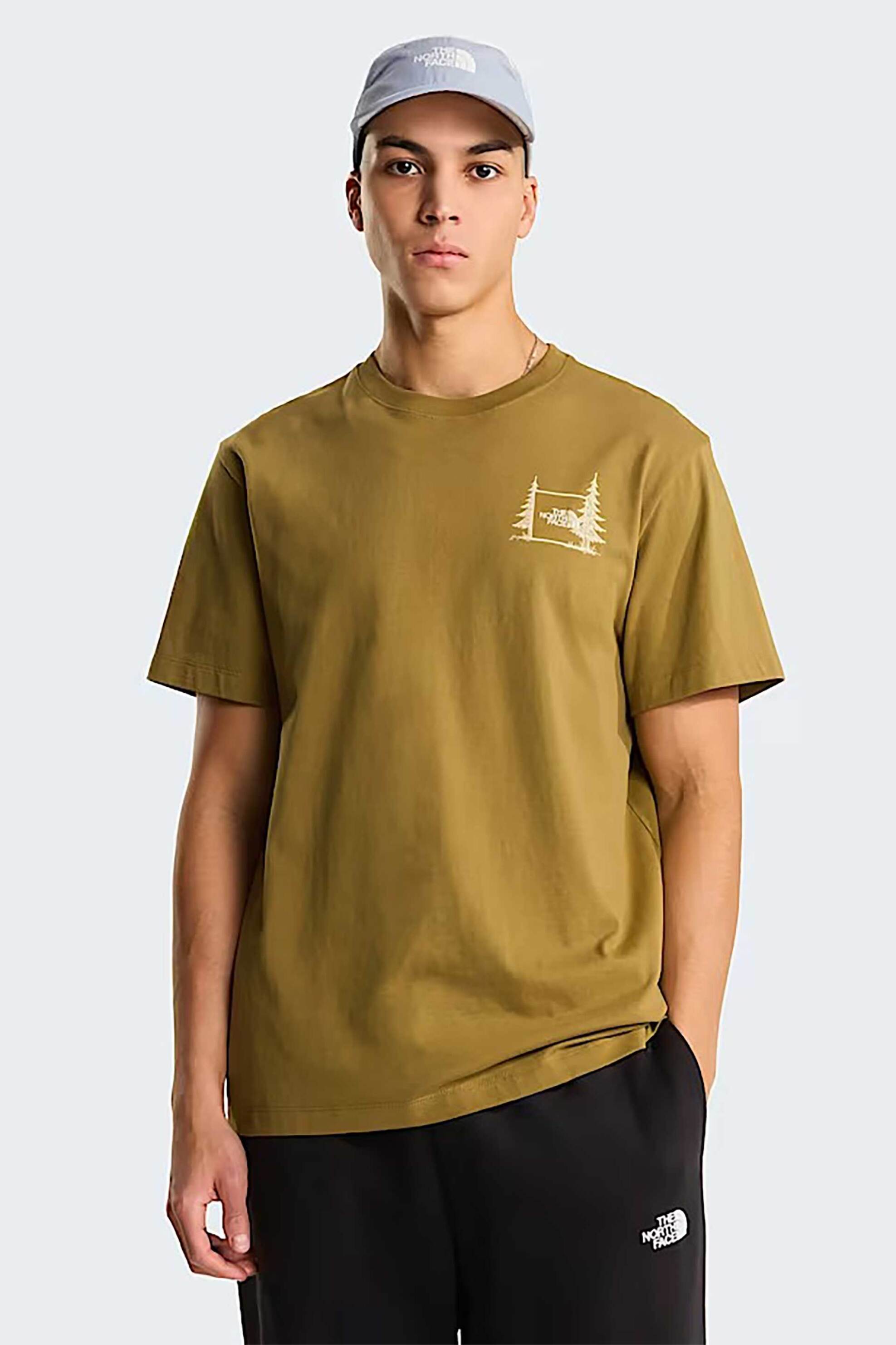The North Face ανδρικό T-shirt Relaxed Fit "Camping Graphic" - NF0A8GQM2EL1 Μουσταρδί