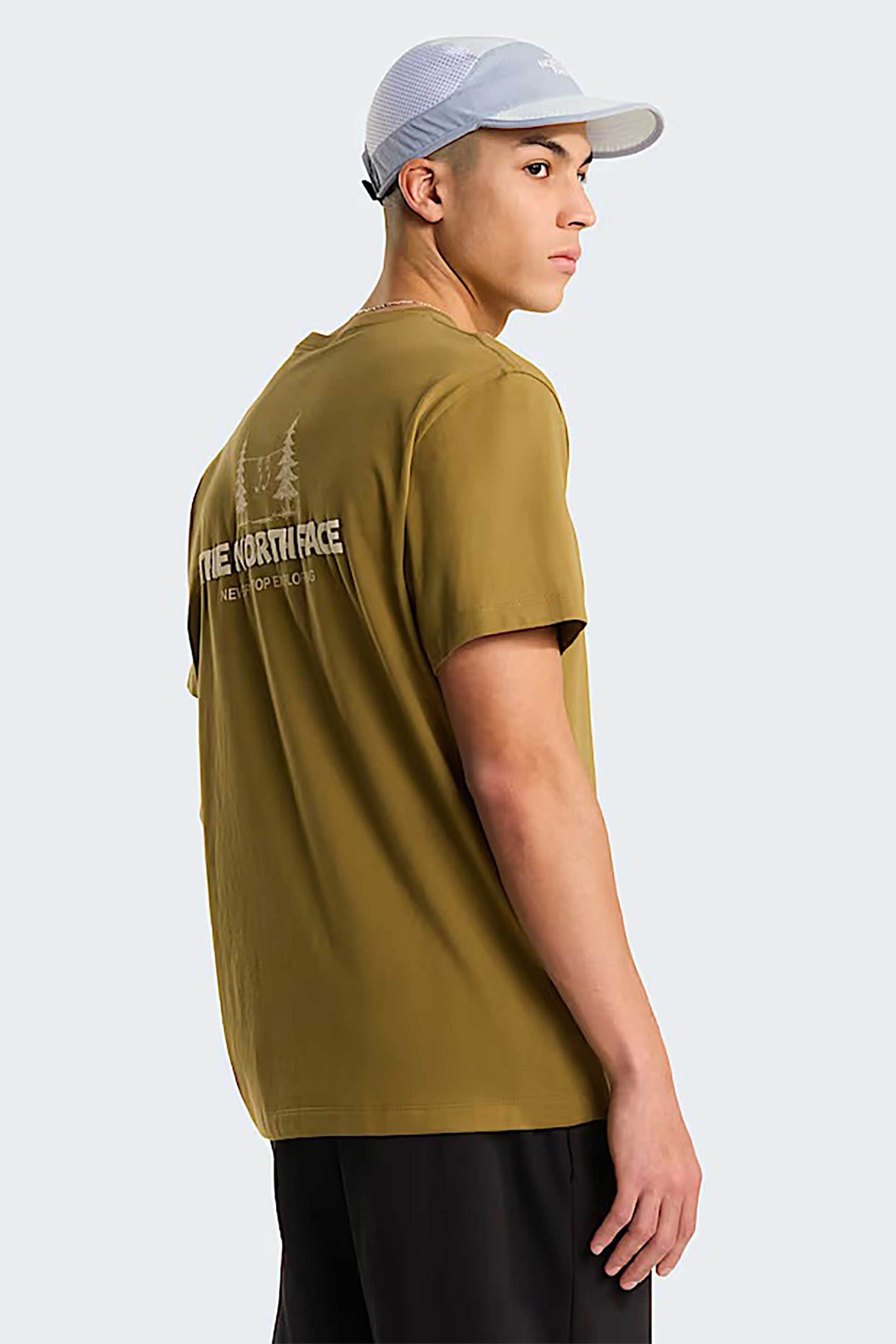 The North Face Ανδρικό T-Shirt Relaxed Fit Camping Graphic - Nf0A8Gqm2El1 Μουσταρδί