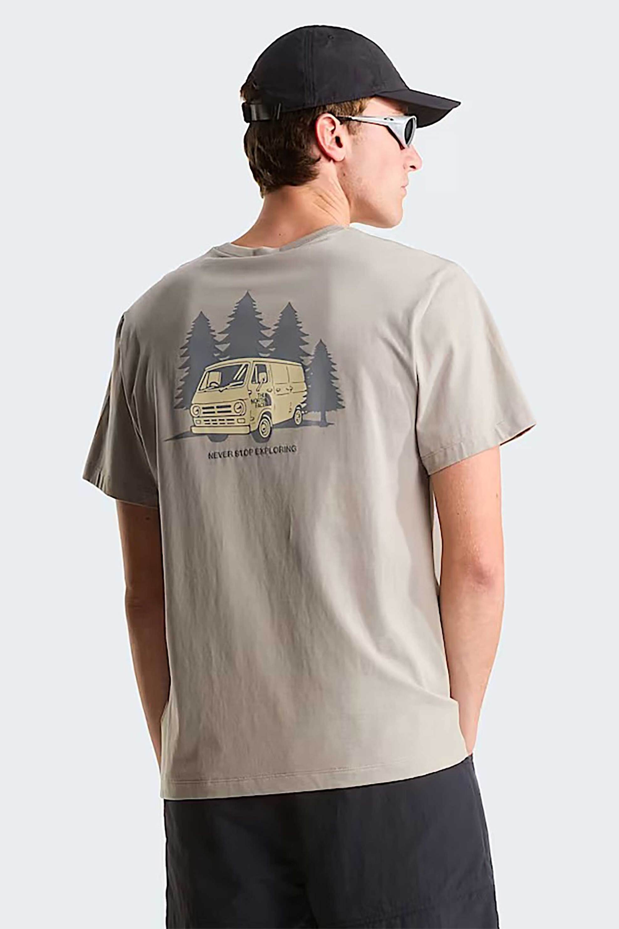 The North Face Ανδρικό T-Shirt Relaxed Fit Van Life Graphic - Nf0A8Gqn2Mb1 Μπεζ
