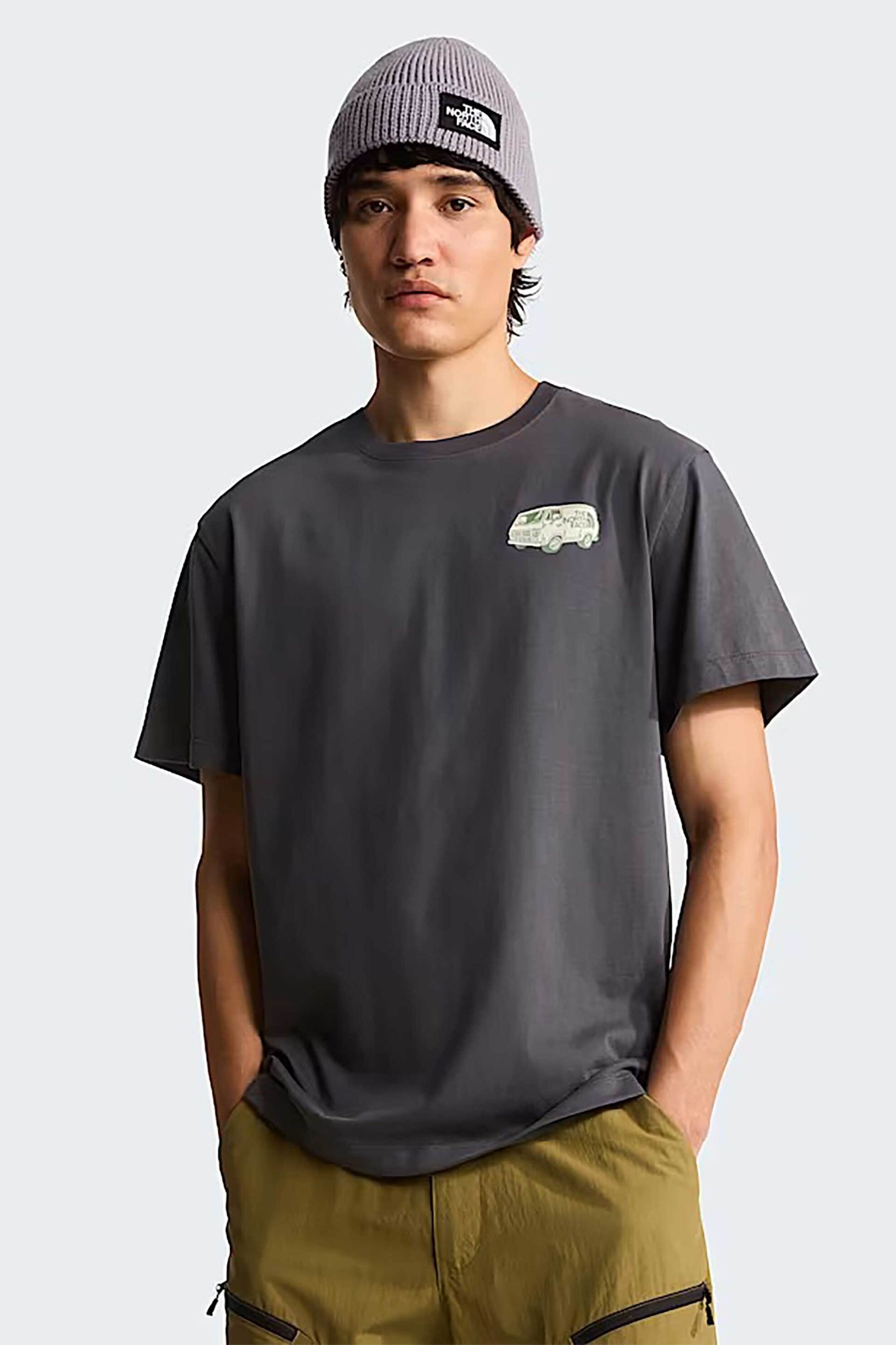 The North Face ανδρικό T-shirt Relaxed Fit "Van Life Graphic" - NF0A8GQNRHI1 Ανθρακί