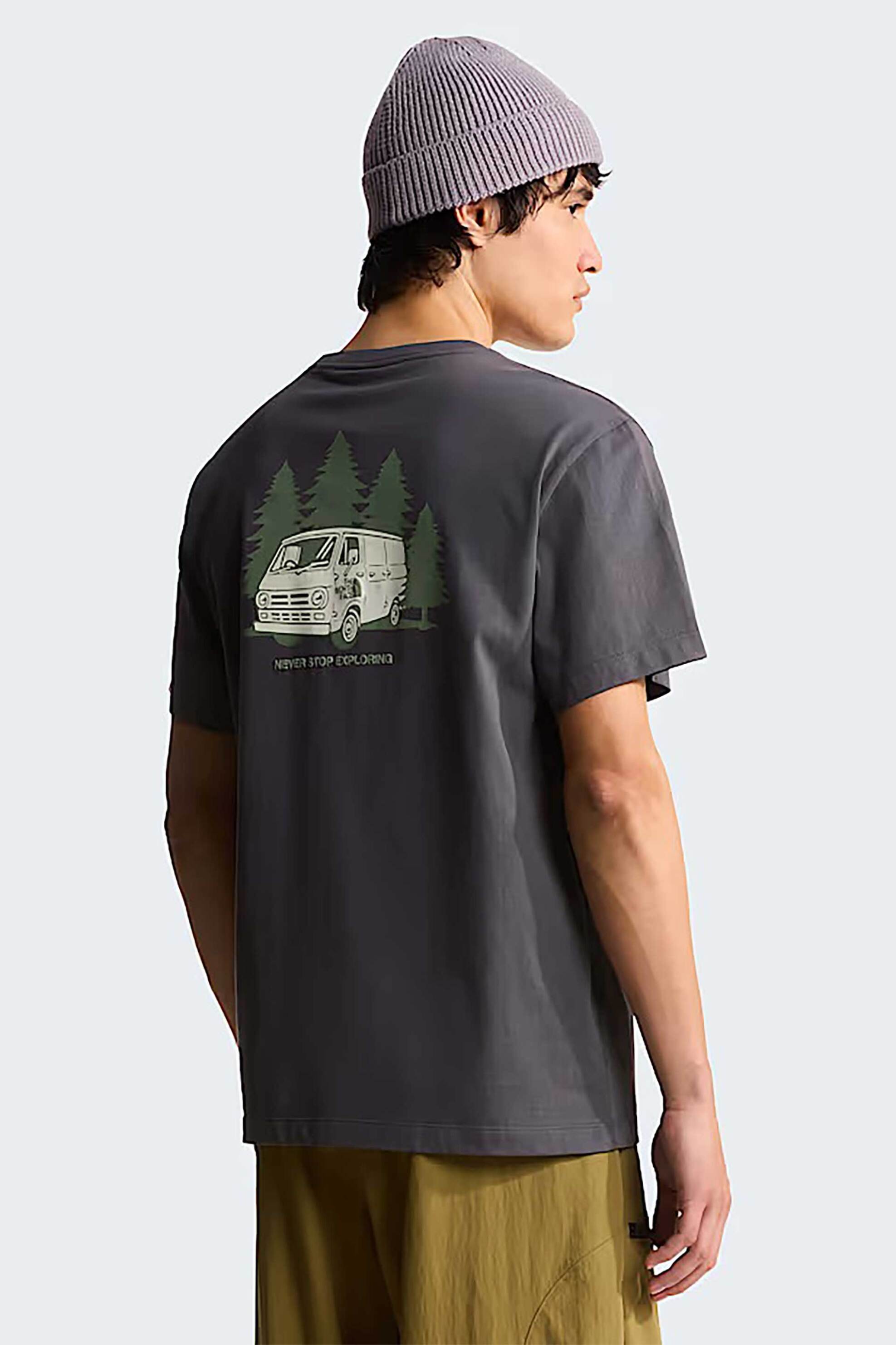 The North Face Ανδρικό T-Shirt Relaxed Fit Van Life Graphic - Nf0A8Gqnrhi1 Ανθρακί