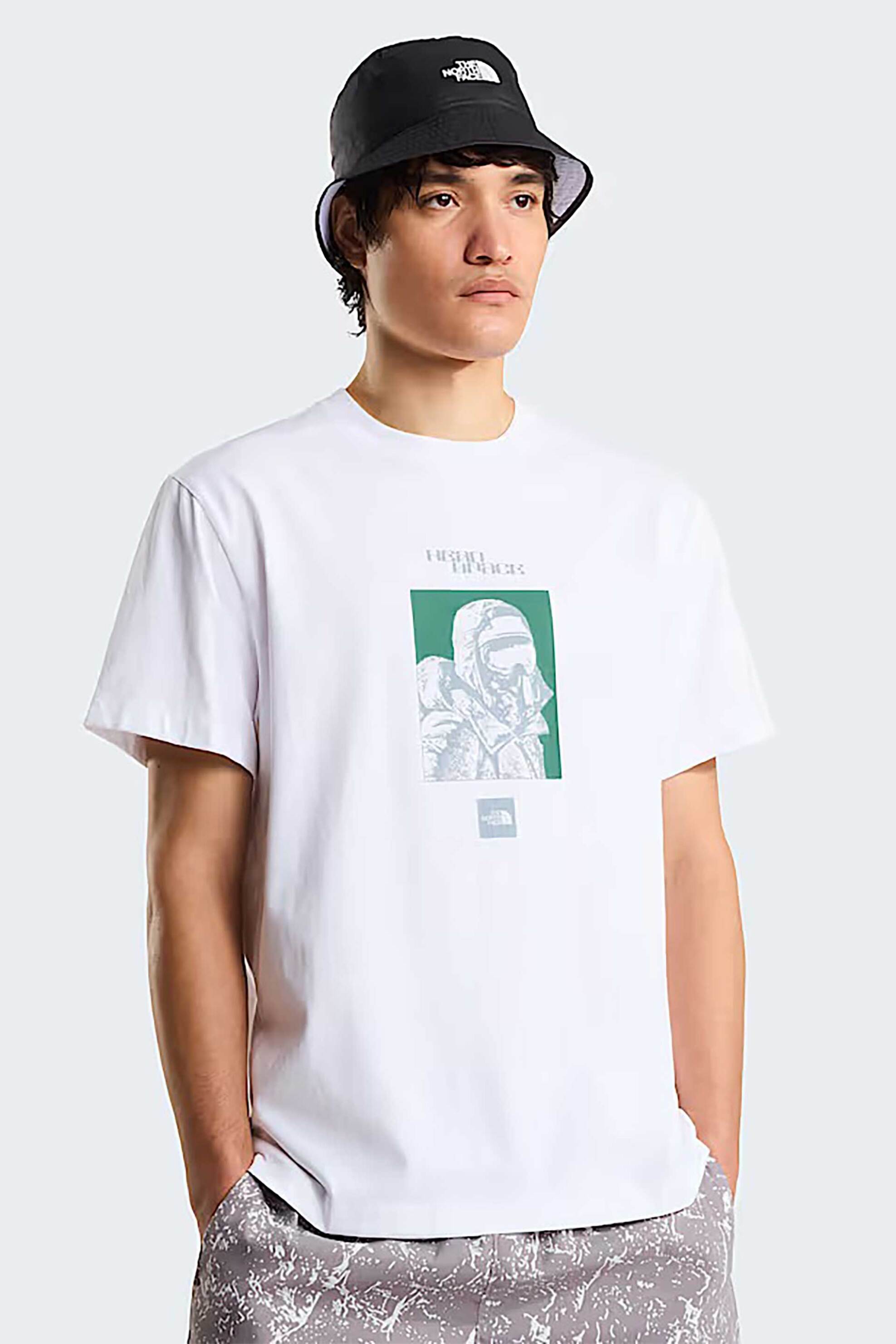 The North Face ανδρικό T-shirt Relaxed Fit "Explorer Graphic" - NF0A8G9MFN41 Λευκό