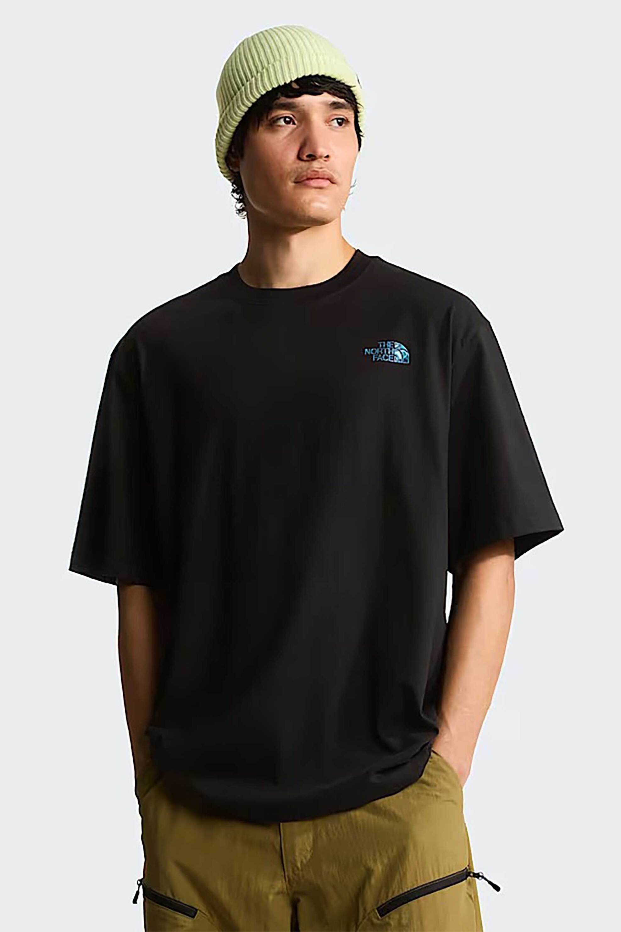 The North Face ανδρικό T-shirt Oversized Fit "Liquid NSE Box Graphic" - NF0A8G9WJK31 Μαύρο