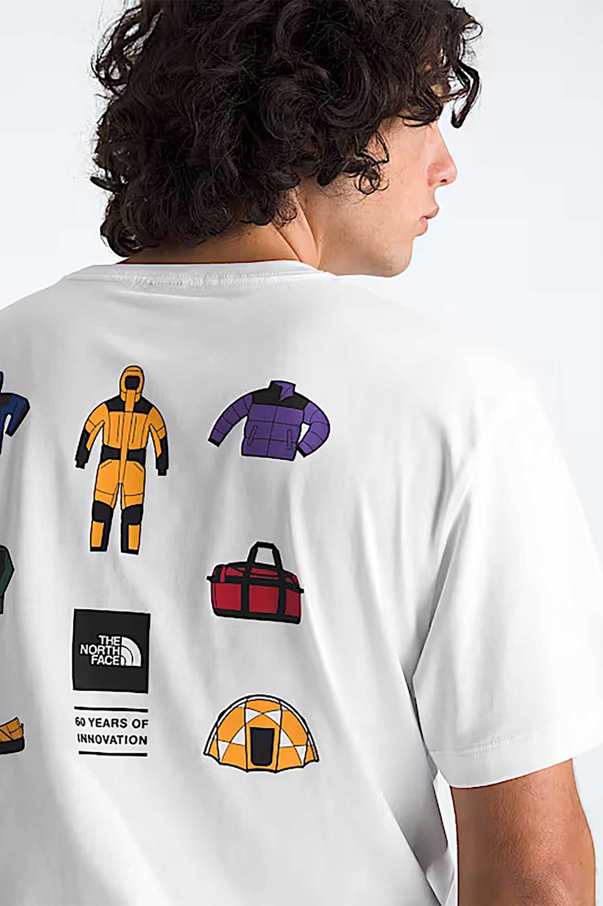The North Face Ανδρικό T-Shirt Regular Fit Icon Celebration Graphic - Nf0A8Gasfn41 Λευκό