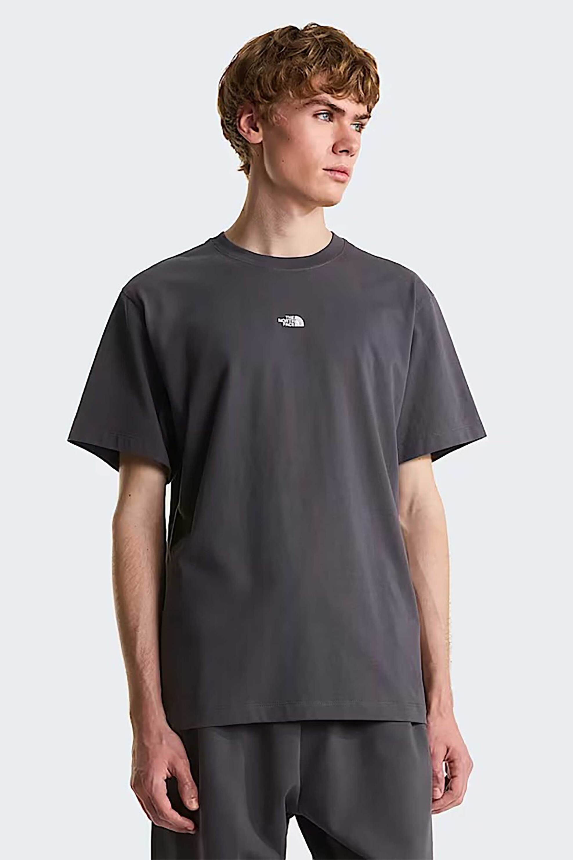 The North Face ανδρικό T-shirt Relaxed Fit "Essential Centre Logo" - NF0A8GQERHI1 Ανθρακί