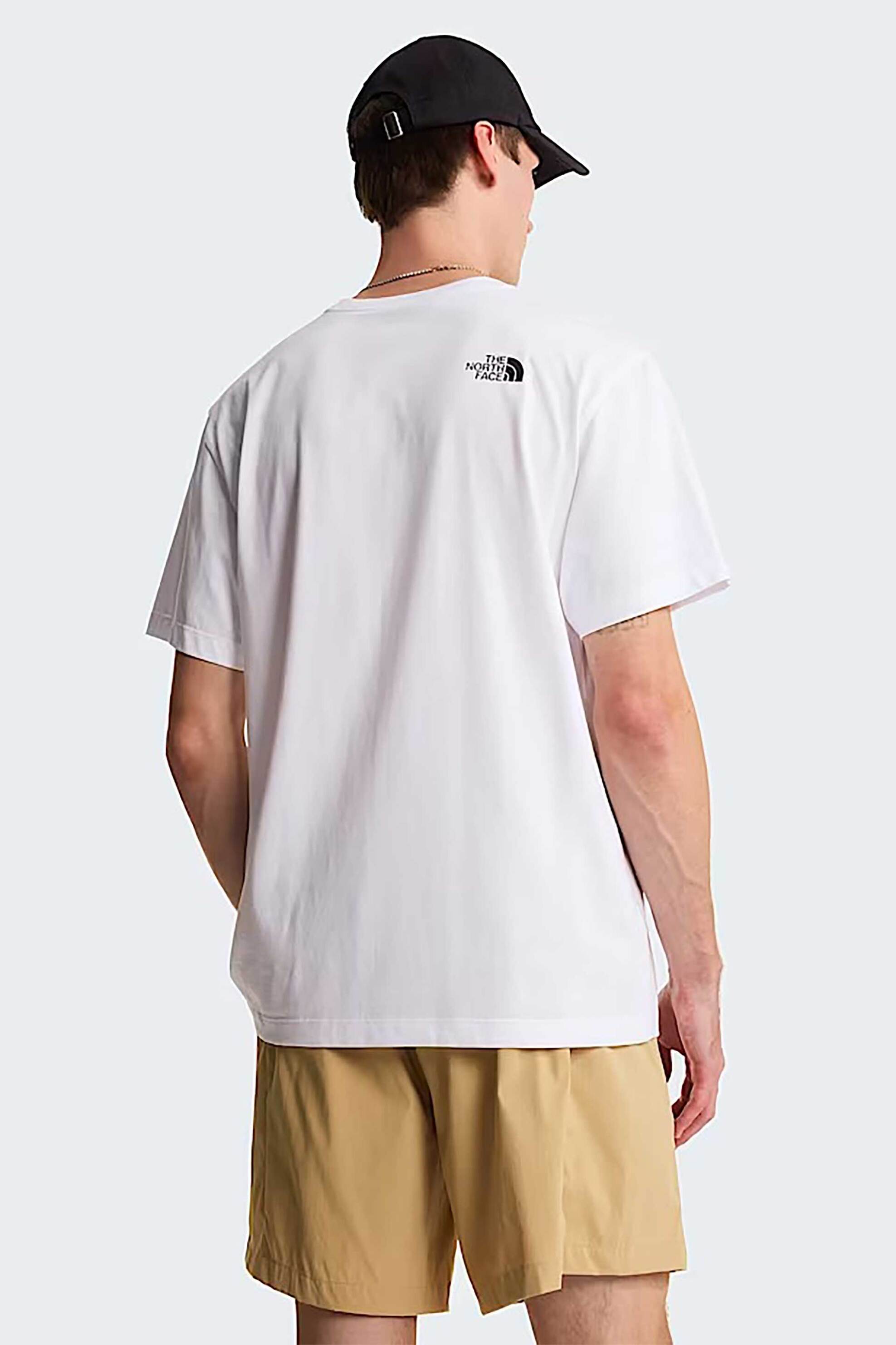 The North Face Ανδρικό T-Shirt Relaxed Fit Mountain Logo Graphic - Nf0A8Guufn41 Λευκό