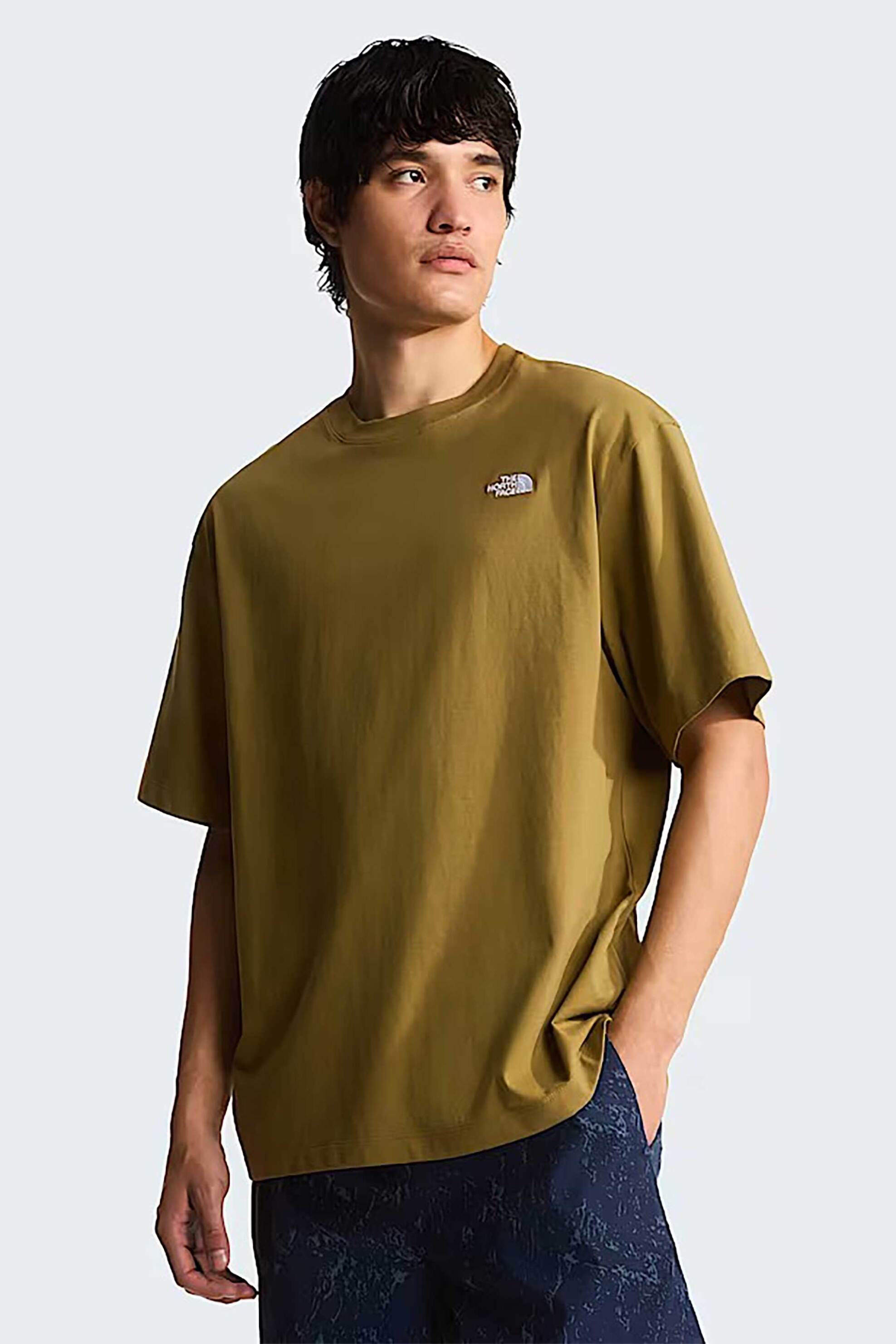 The North Face ανδρικό T-shirt Oversized Fit "Essential Simple Dome" - NF0A8EVW2EL1 Μουσταρδί