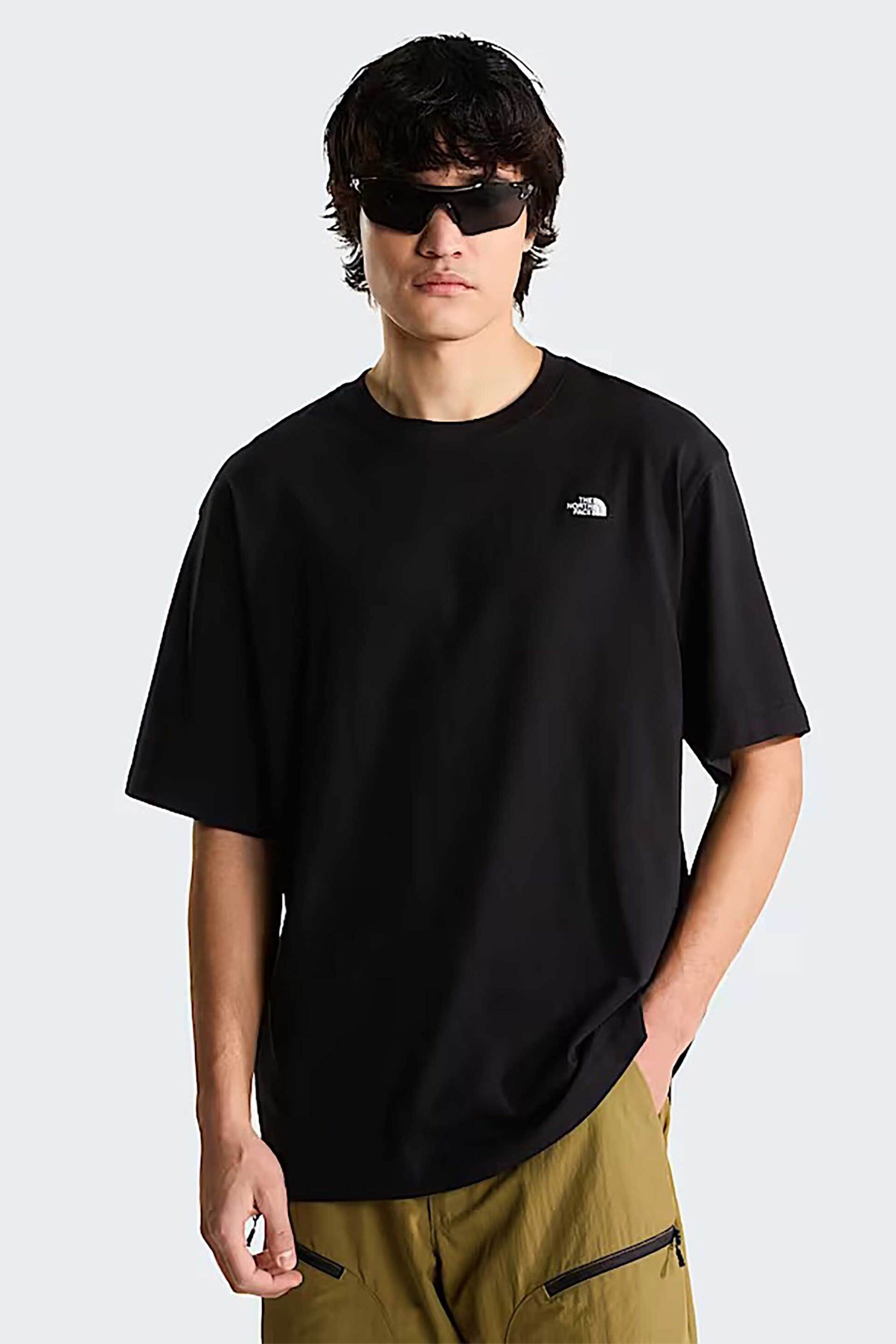The North Face ανδρικό T-shirt Oversized Fit "Essential Simple Dome" - NF0A8EVWJK31 Μαύρο