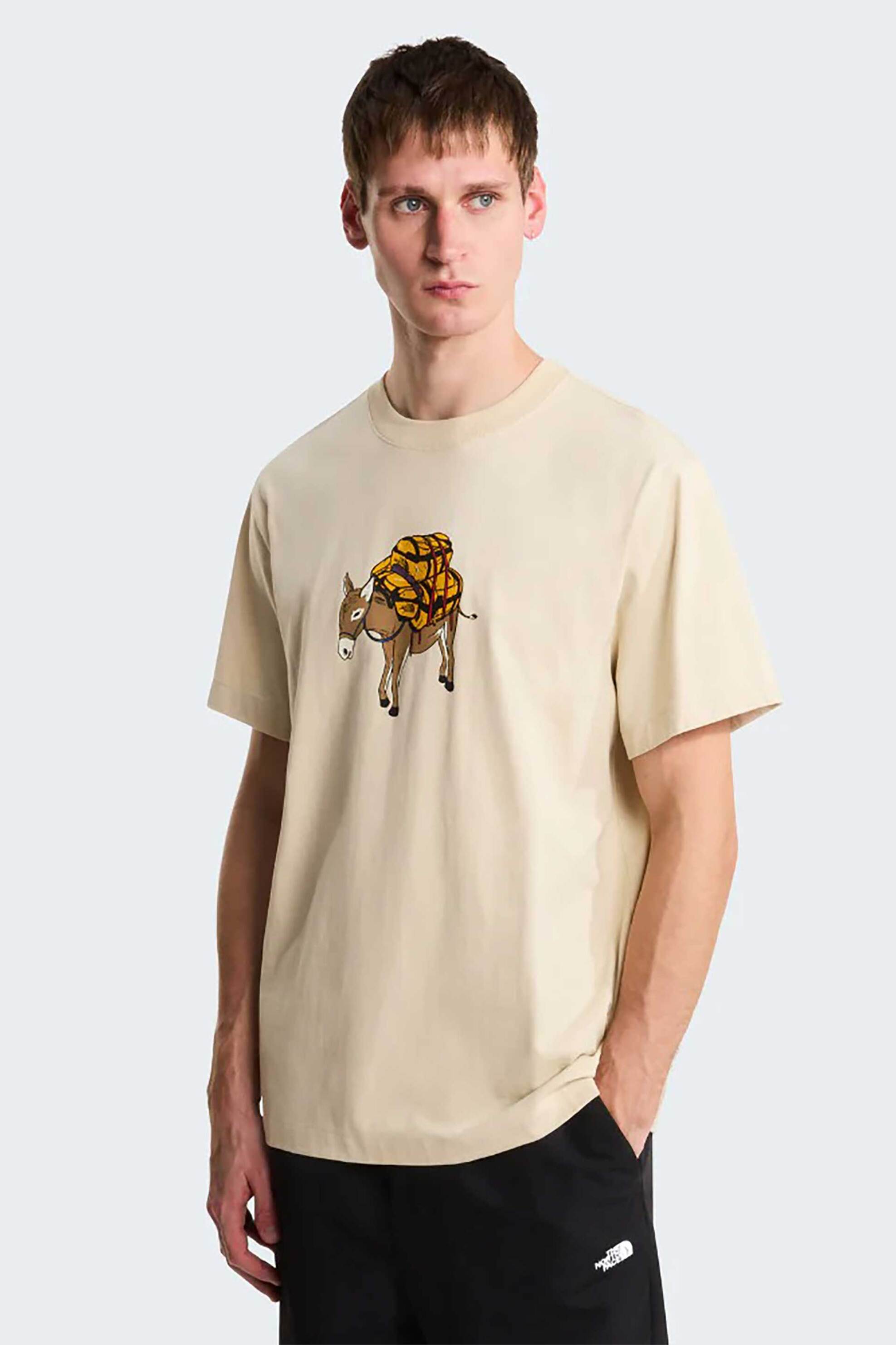 The North Face ανδρικό T-shirt Relaxed Fit "Donkey Taxi Graphic" - NF0A8G9FDOM1 Μπεζ