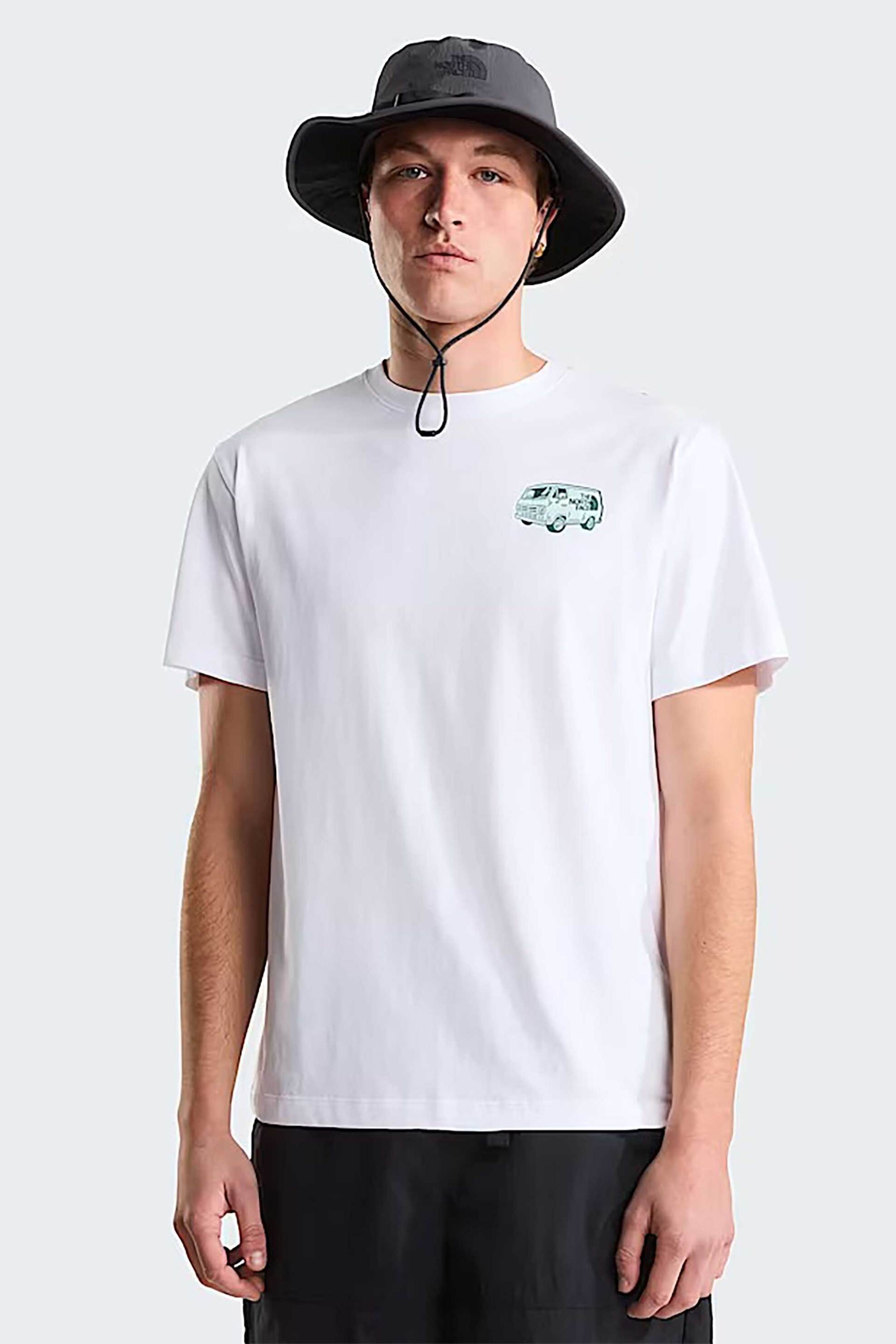 The North Face ανδρικό T-shirt Relaxed Fit "Van Life Graphic" - NF0A8GQNFN41 Λευκό