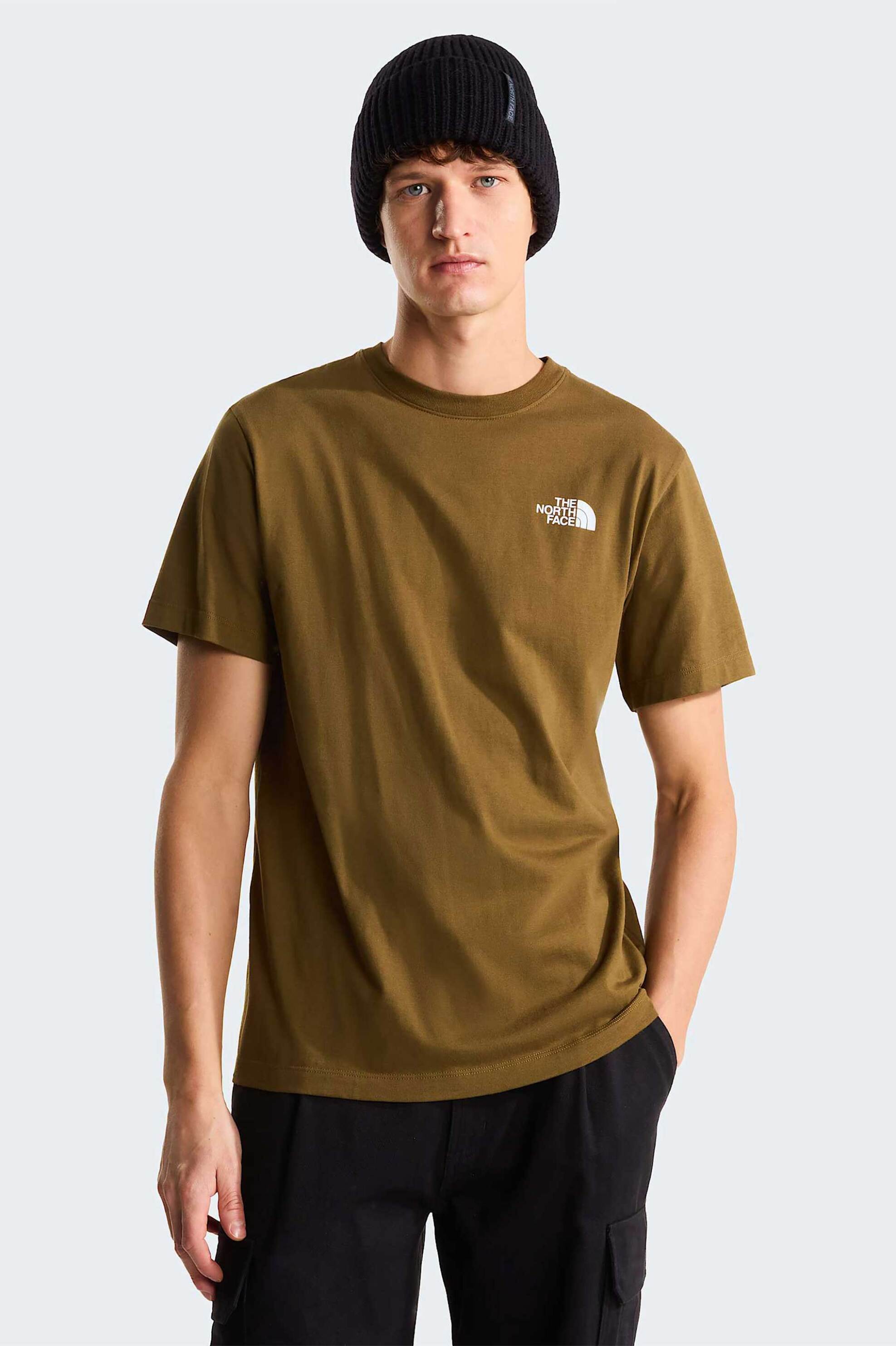 The North Face ανδρικό T-shirt Regular Fit "North Faces Graphic" - NF0A8GUW2EK1 Καφέ Tawny